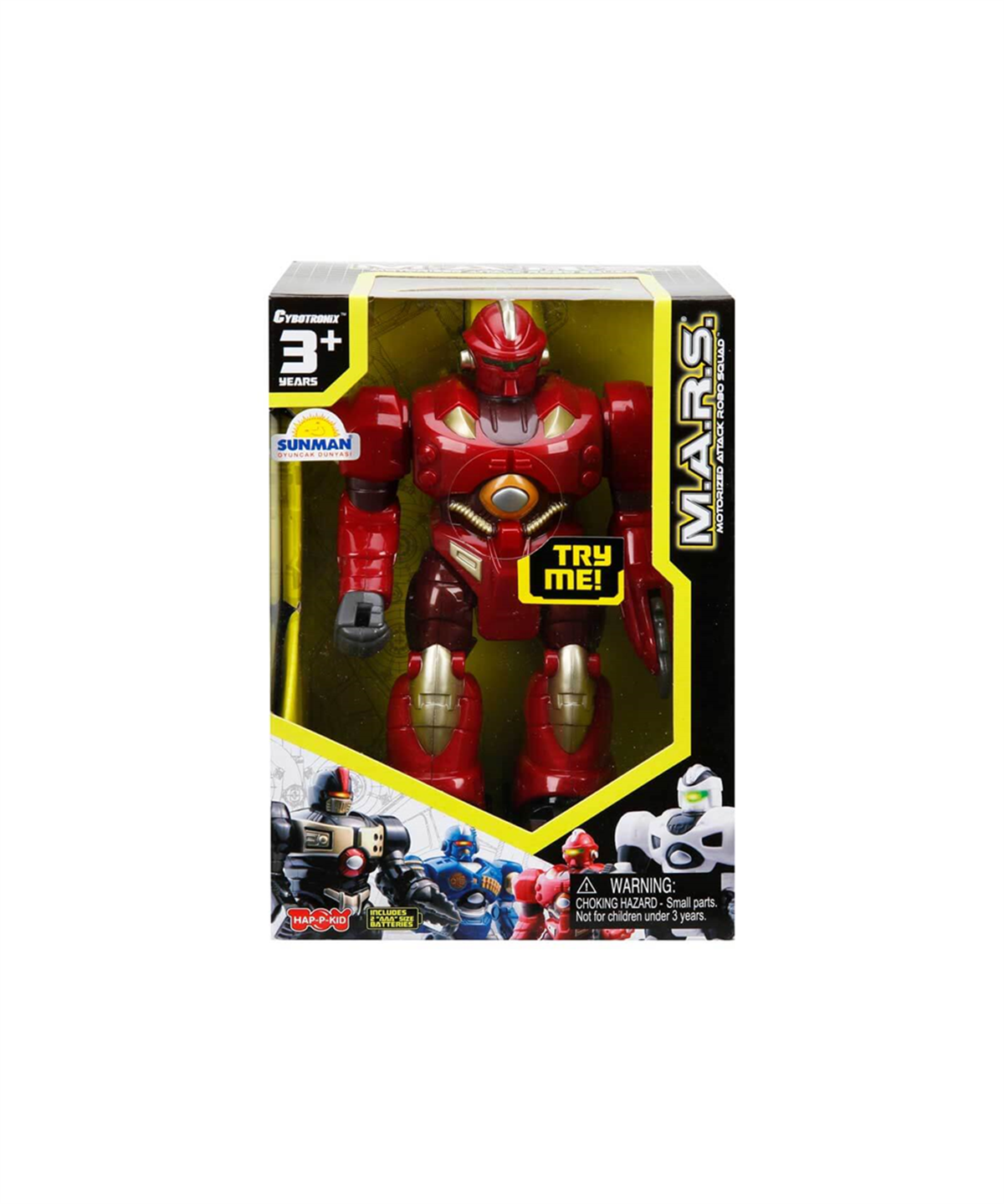 Breadcrumbut, Sunman, M.A.R.S. Sesli ve Işıklı Yürüyen Robot 18 cm 07578 Kırmızı