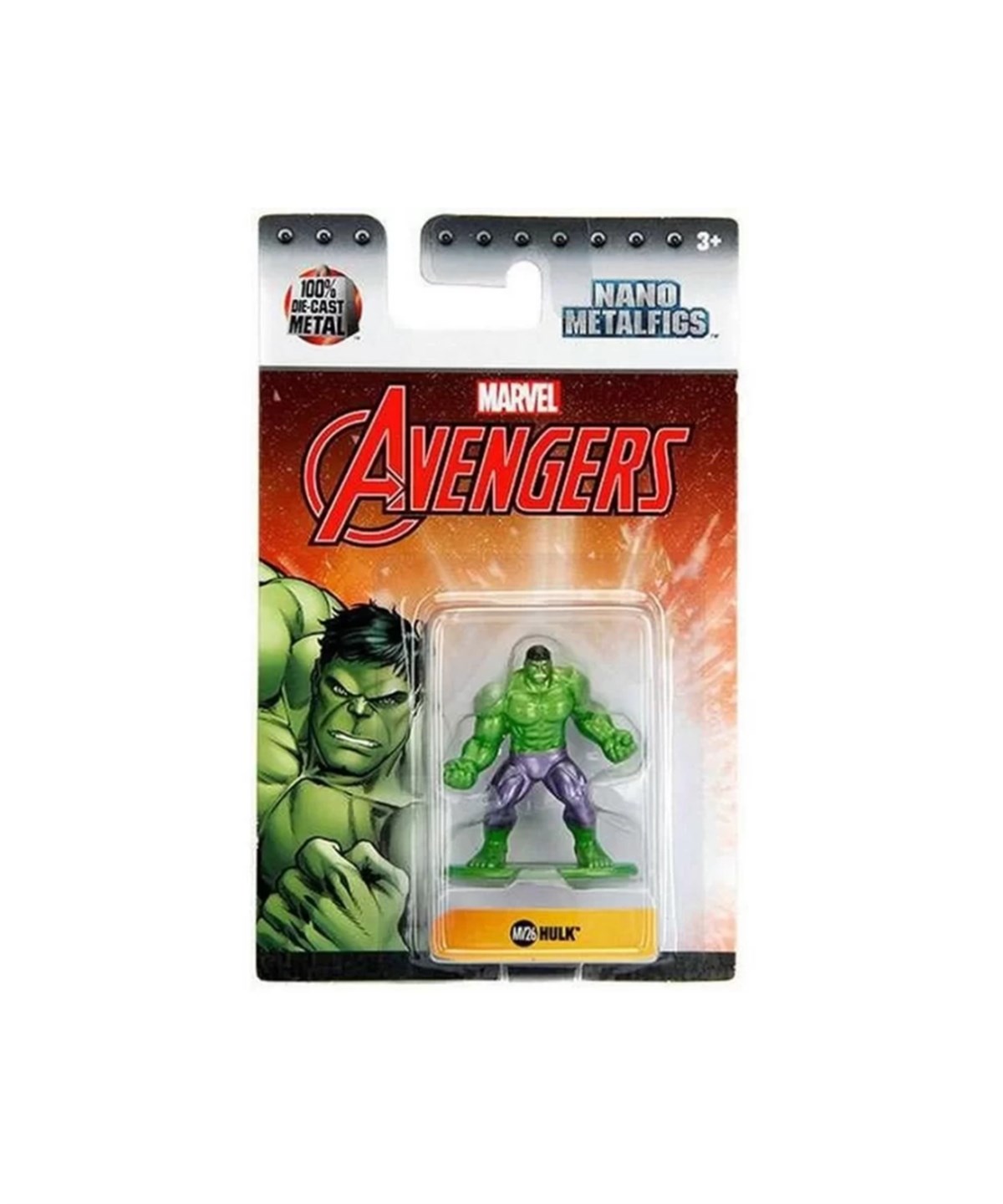 Breadcrumbut, AVENGERS, Marvel Avengers 253221000 Single Pack Nanofigs Figür 65040 Hulk