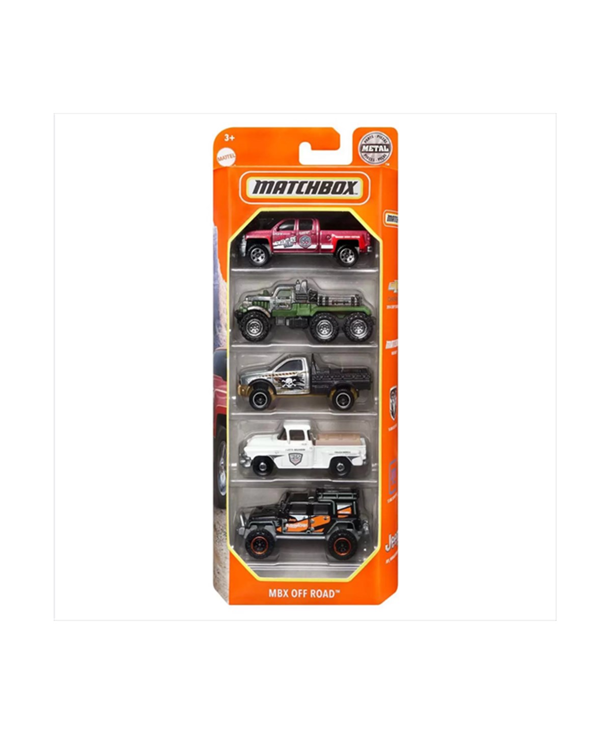 Breadcrumbut, MATCHBOX, Matchbox 5'li Araba Seti C1817 HFH10 Mbx Off Road