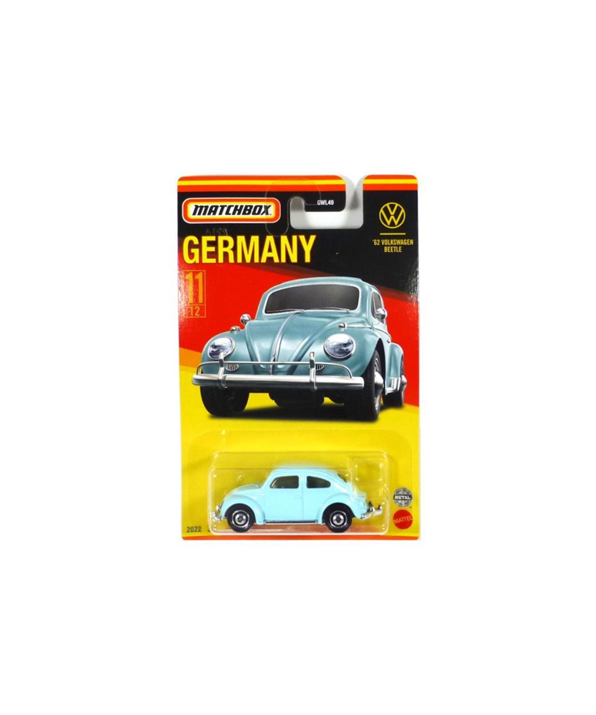 Breadcrumbut, MATCHBOX, Matchbox Almanya Araçları Serisi GWL49 HFH54 62 Volkswagen Beetle