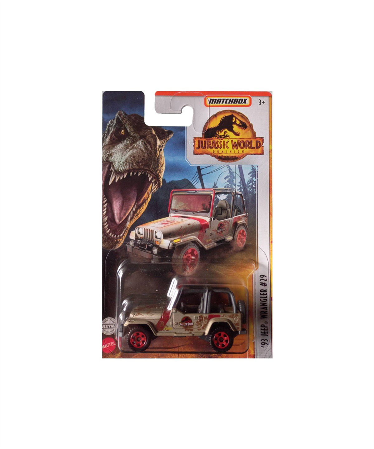 Breadcrumbut, MATCHBOX, Matchbox Jurassic World Tekli Araçlar FMW90 HBH07 93 Jeep Wrangler