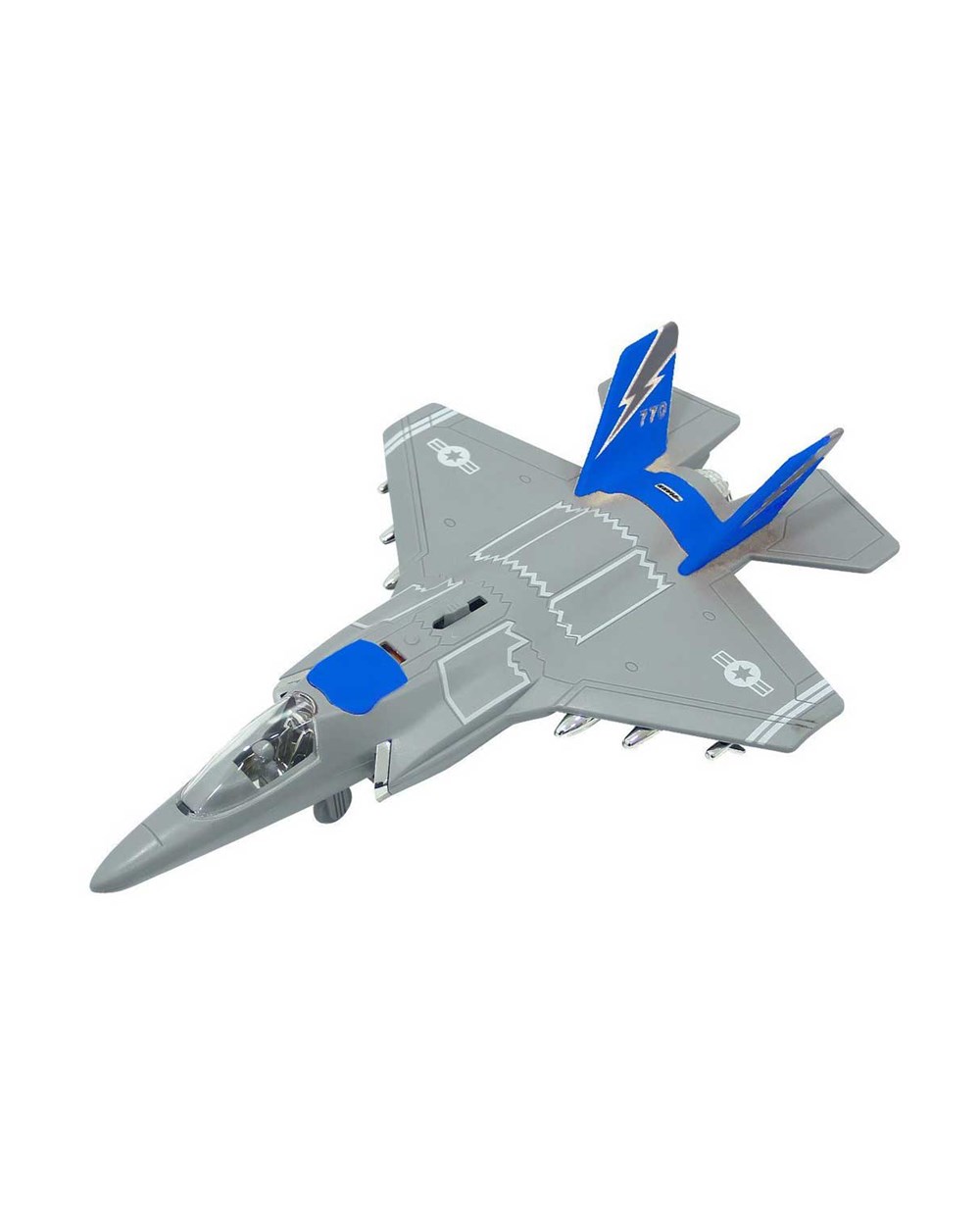 Breadcrumbut, Sunman, Maxx Wheels 1:16 Maxx Wheels Sesli ve Işıklı Jet Fighter 23211 Mavi