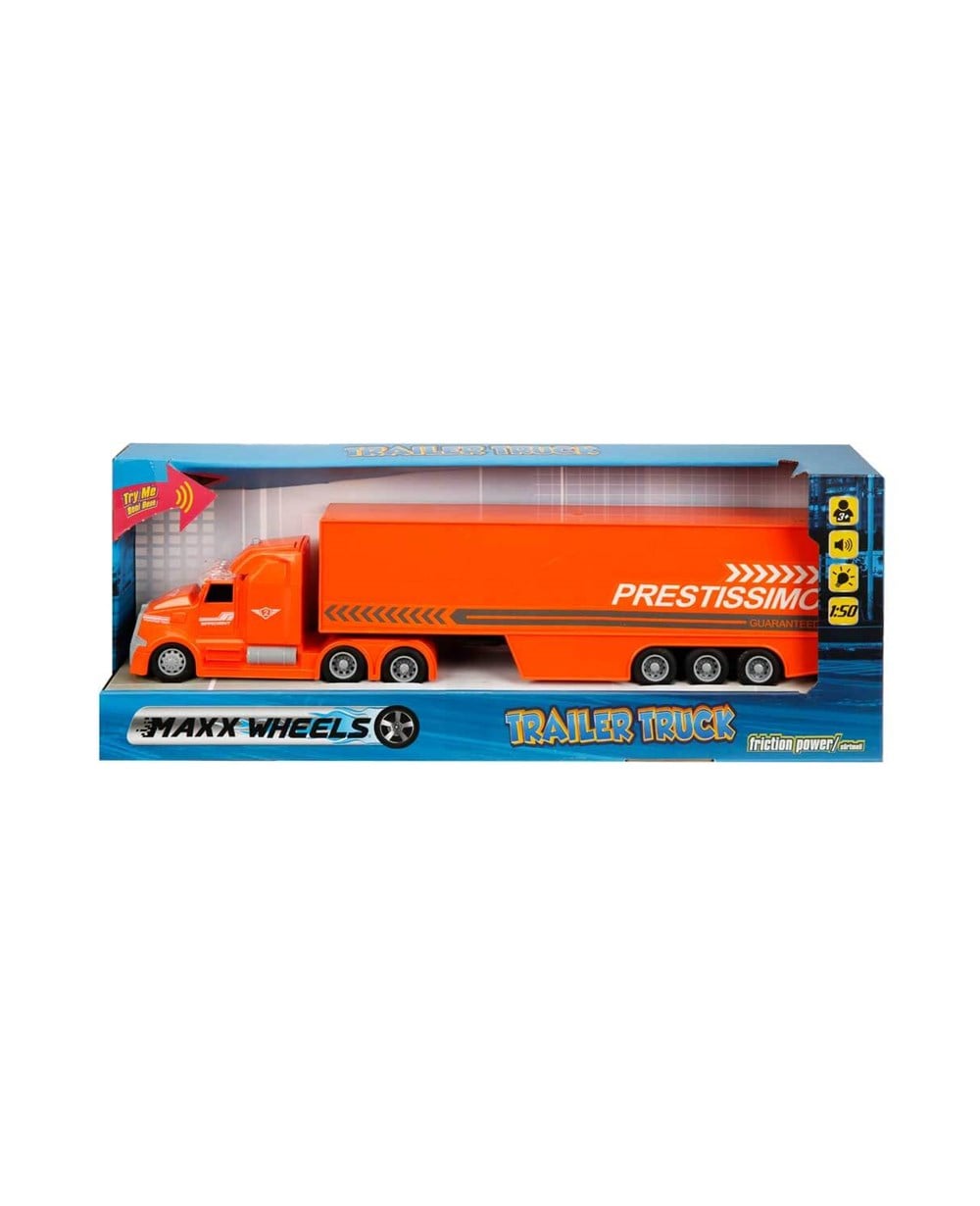 Breadcrumbut, Sunman, Maxx Wheels 1:50 Sesli ve Işıklı Tır 23181 Turuncu