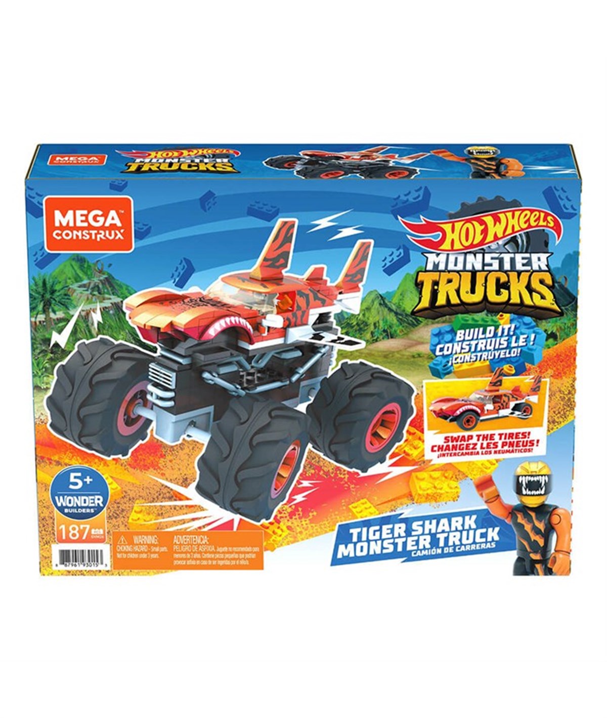 Breadcrumbut, Hot Wheels, MEGA Monster Trucks Monster Trucks Blok Araçlar GVM26
