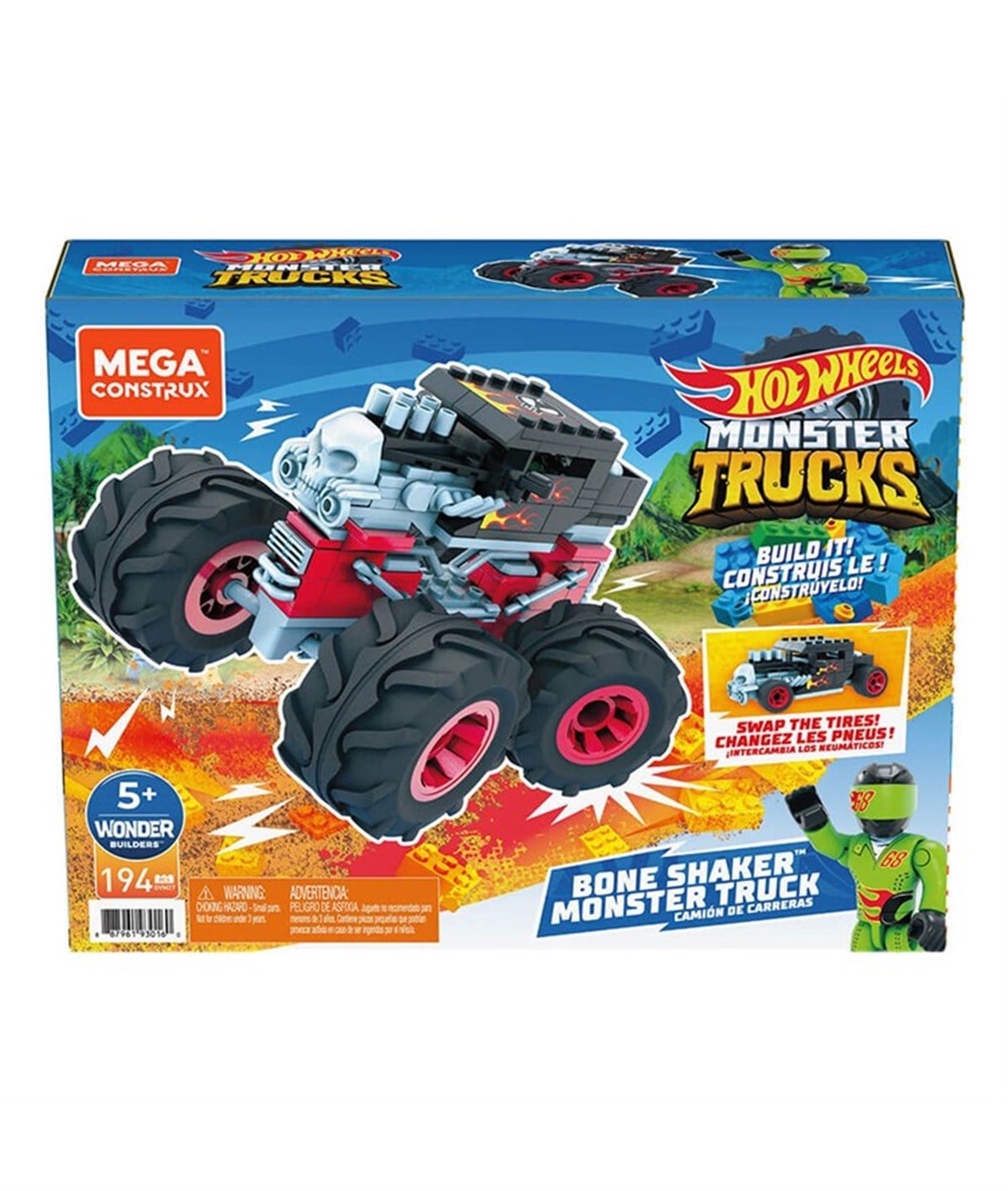Breadcrumbut, Hot Wheels, MEGA Monster Trucks Monster Trucks Blok Araçlar GVM27