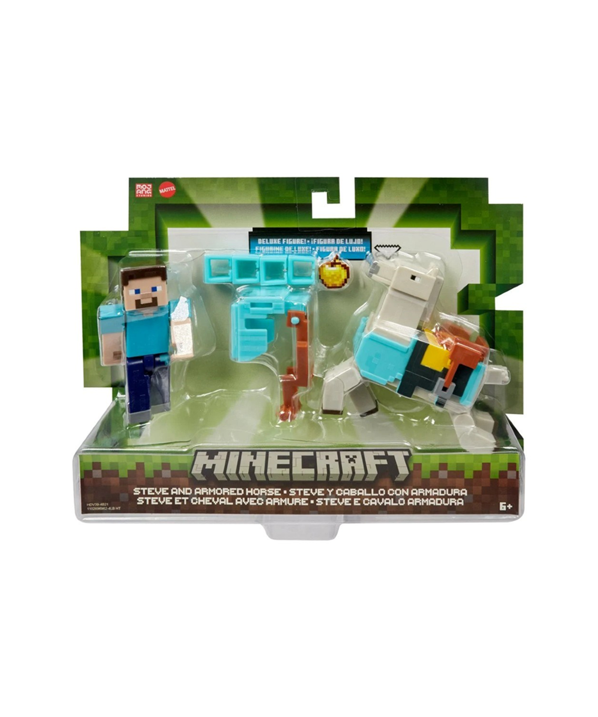 Breadcrumbut, Minecraft, Minecraft Figürler İkili Paket GTT53 HDV39 Steve And Armored Horse