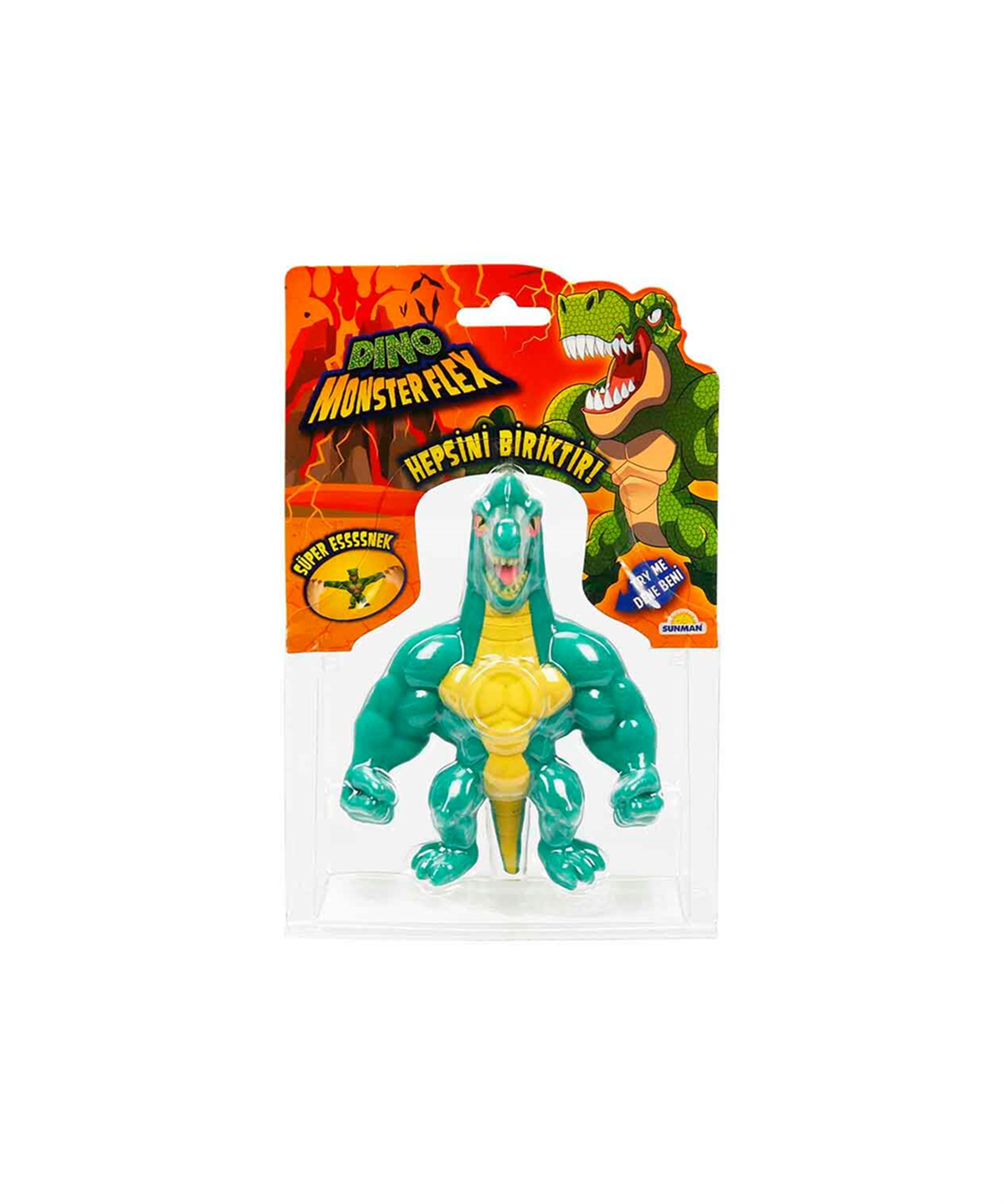 Breadcrumbut, Sunman, Monster Flex Dino Süper Esnek Figür 15 cm 11740 Brontorex