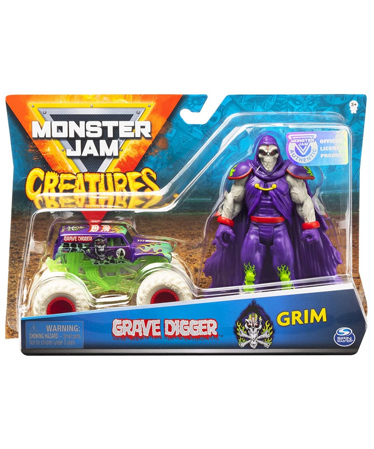 Breadcrumbut, MONSTER JAM, Monster Jam 1:64 Araç ve Figür 81100 Grave Digger ve Grim