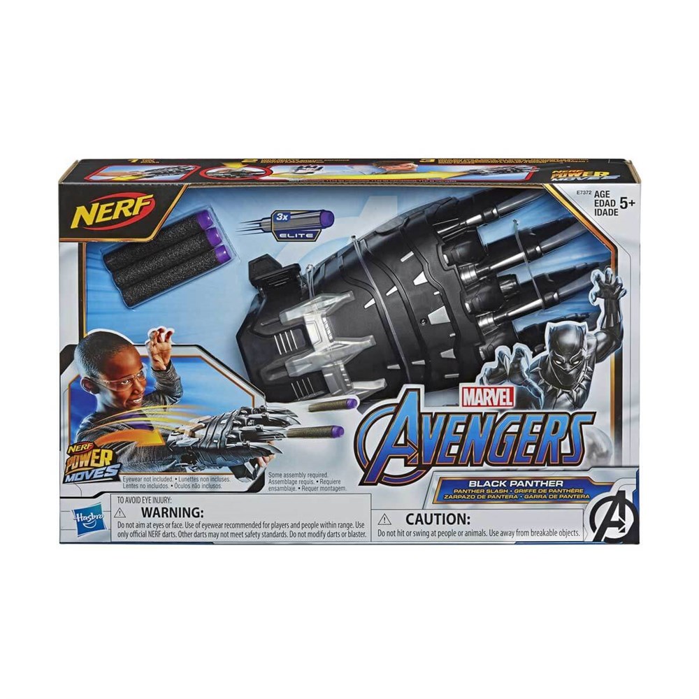 Breadcrumbut, Nerf, NERF Avengers Power Moves Black Panther E7372
