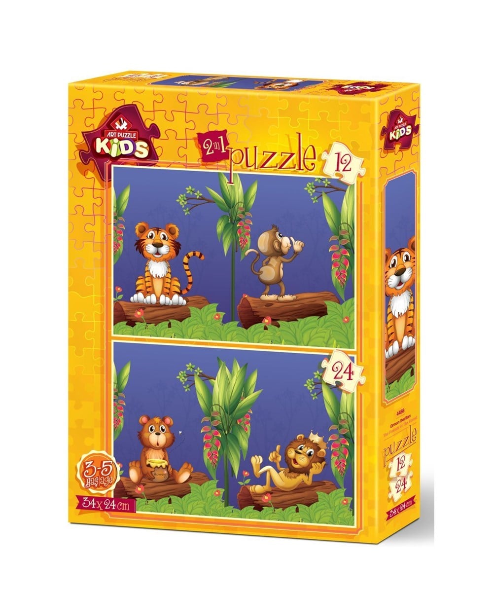Breadcrumbut, ART PUZZLE, ORMAN DOSTLARI - 12+24 PARÇA