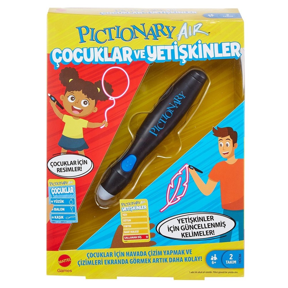 Breadcrumbut, Mattel Games, Pictionary Air Çocuklar ve Yetişkinler HDC66