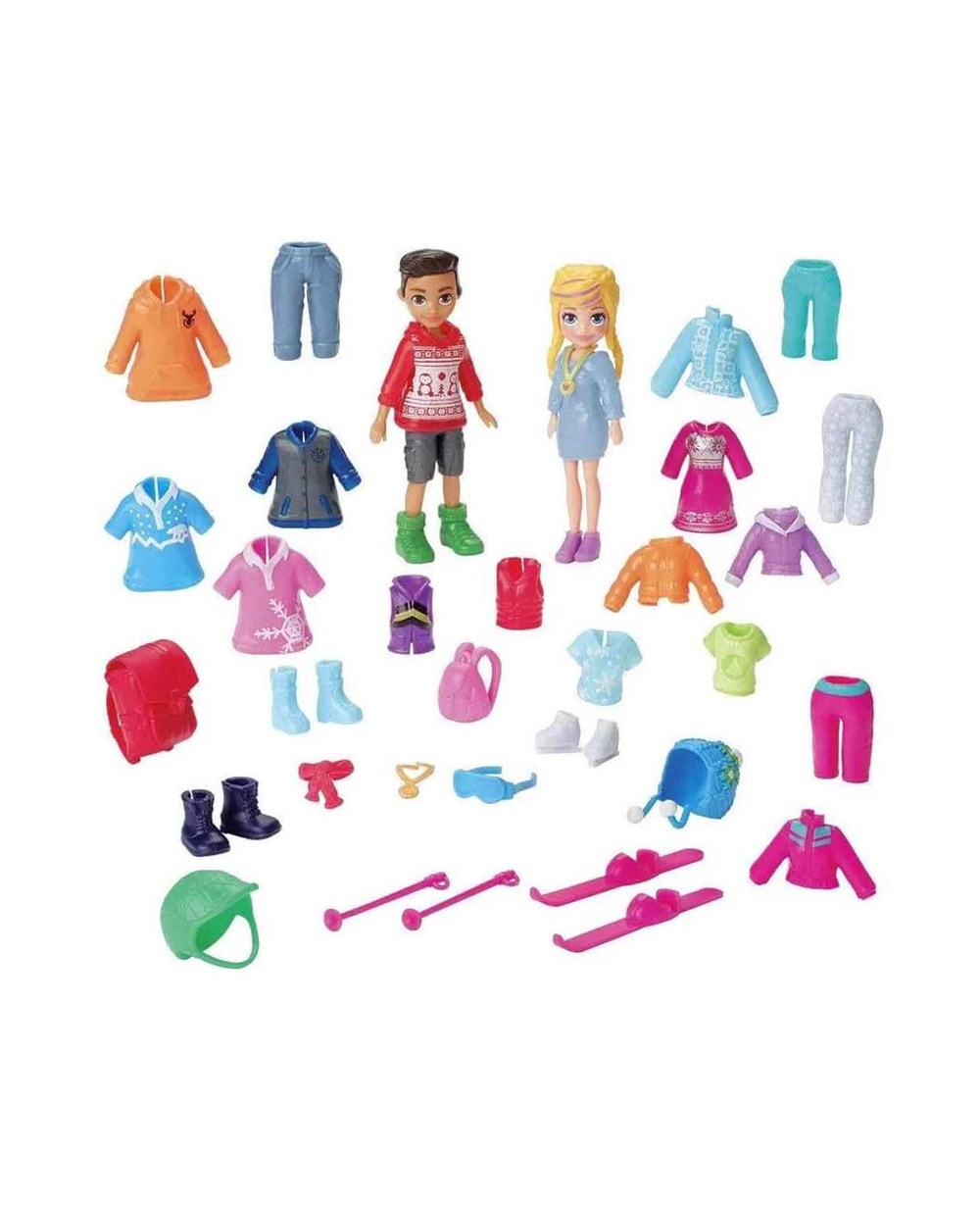 Breadcrumbut, Polly Pocket, Polly Pocket Büyük Moda Seti GGJ48 Snow Style Fash Pack