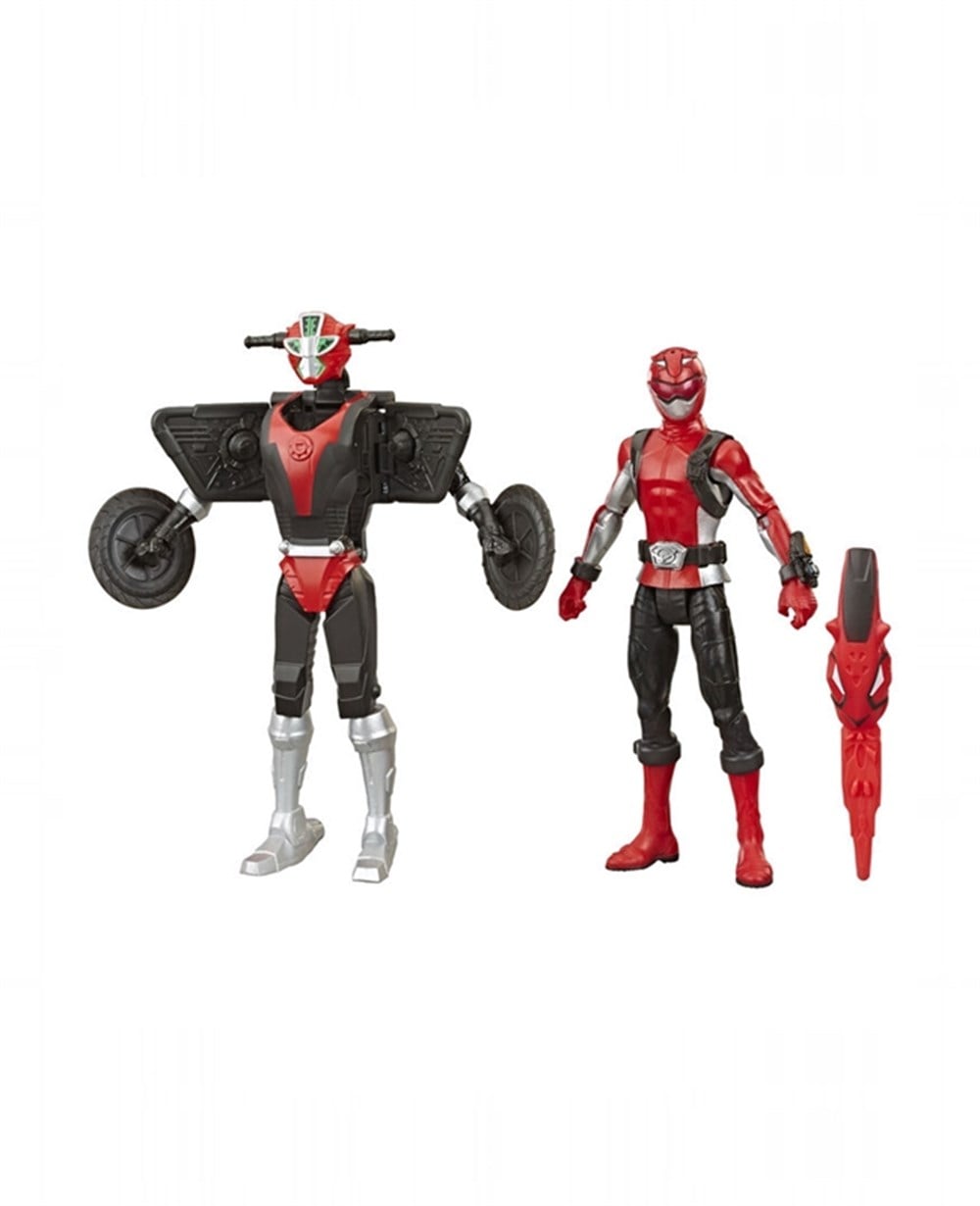 Breadcrumbut, Power Rangers, Power Rangers Beast Morphers Figür ve Beastbot E7270 E7324 Red Ranger ve Morphin Cruise Beastbot