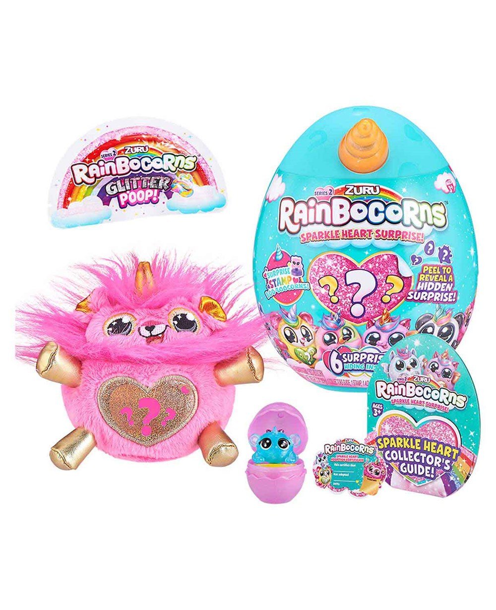 Breadcrumbut, Giochi Preziosi, Rainbocorns Mini Işıltılı Kalp Sürprizi S2 RAR07000 - Turuncu 15816