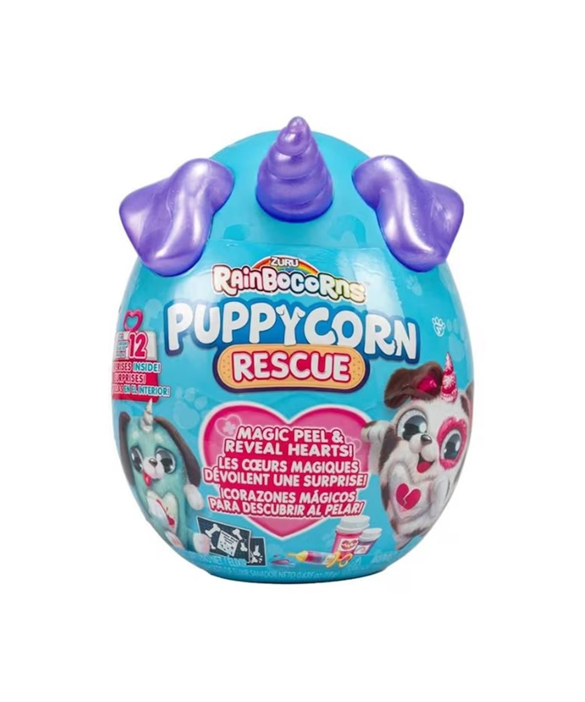 Breadcrumbut, Giochi Preziosi, Rainbocorns Puppycorn Sürpriz S5 RAR14000 Mor Boynuz
