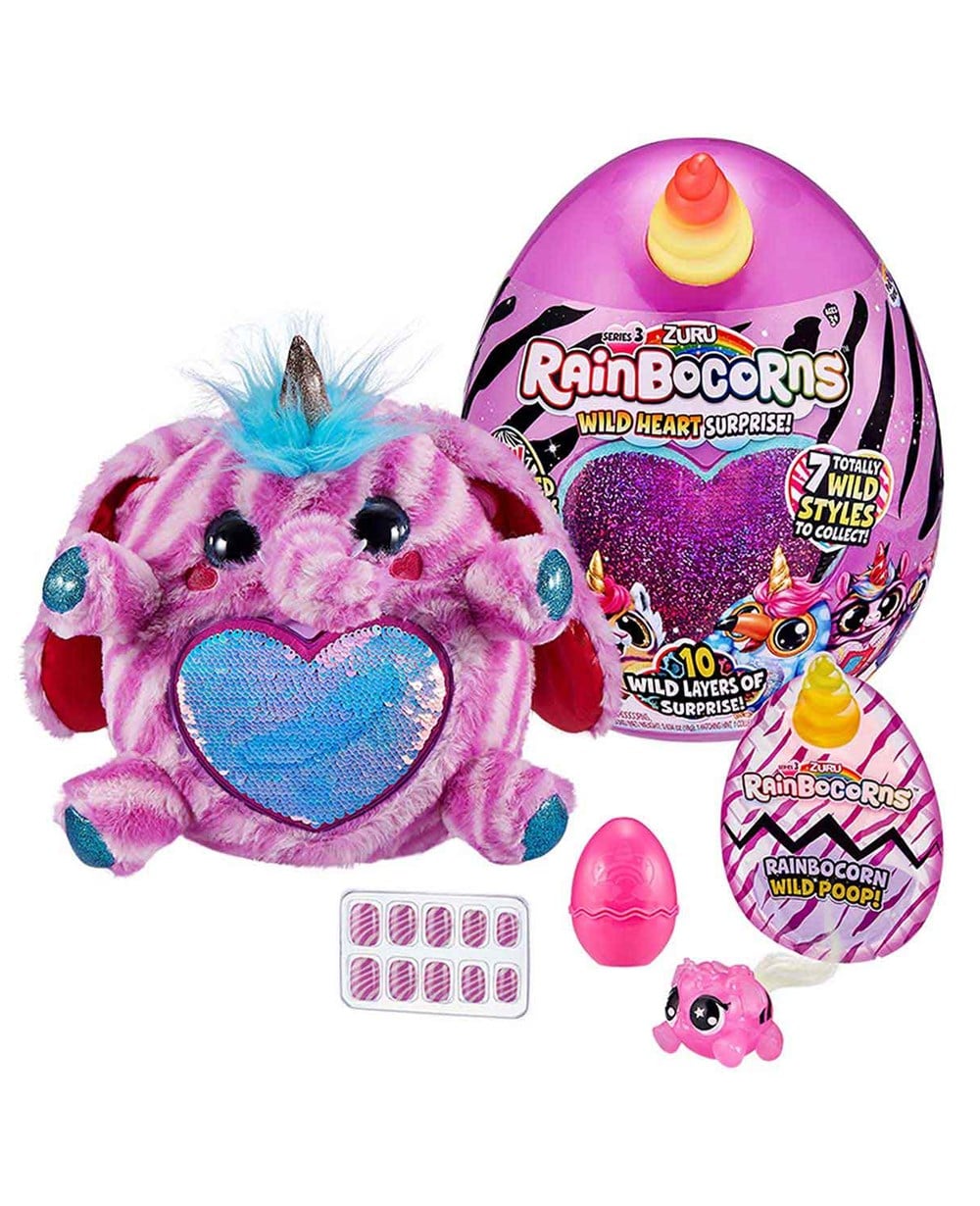 Breadcrumbut, Giochi Preziosi, Rainbocorns Wild Heart Süpriz Yumurta S3 RAR05000 - Mor Kalp 01048