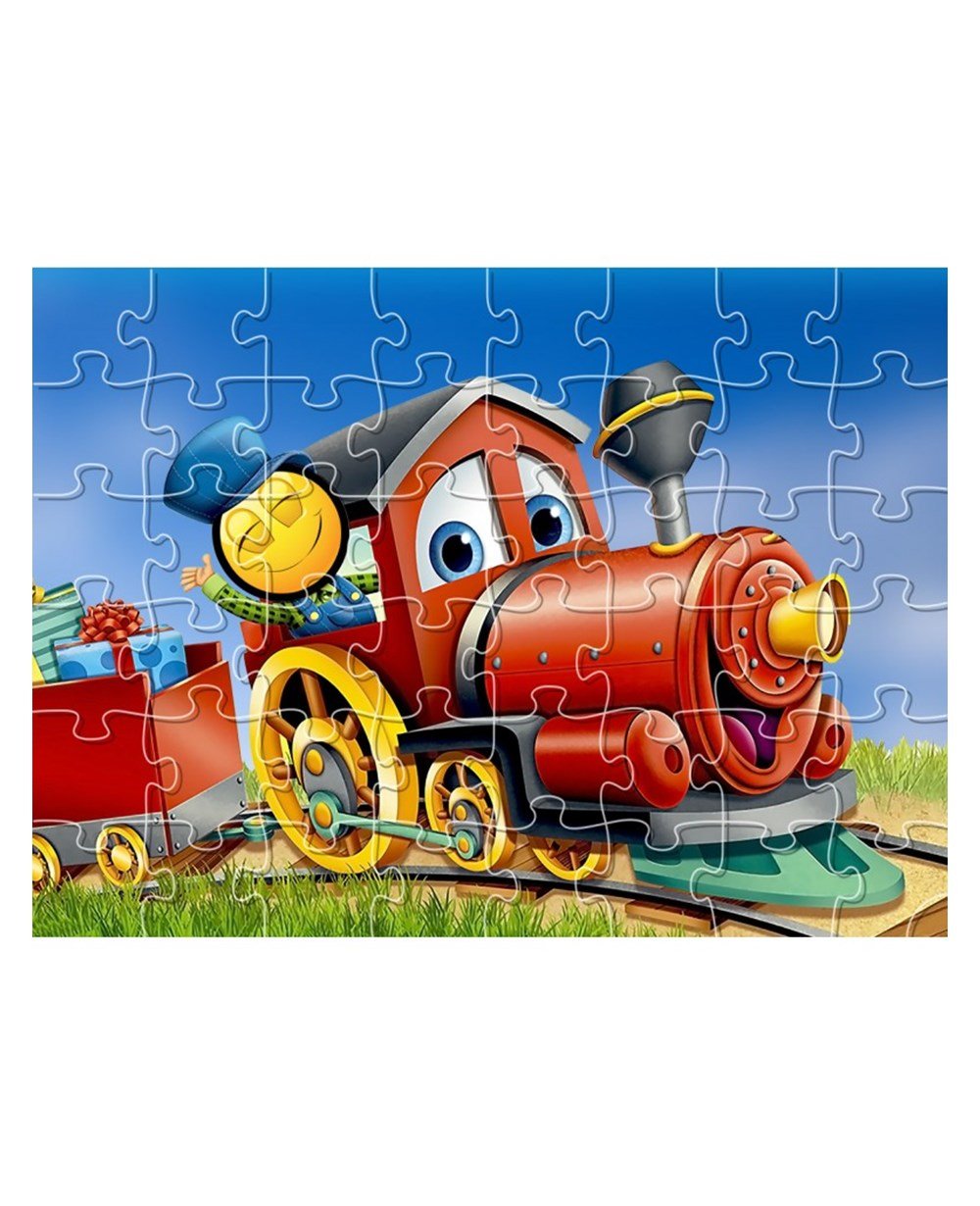 Breadcrumbut, Kumtoys, Redka 30x40cm Ahşap Yapboz 50410 Tren