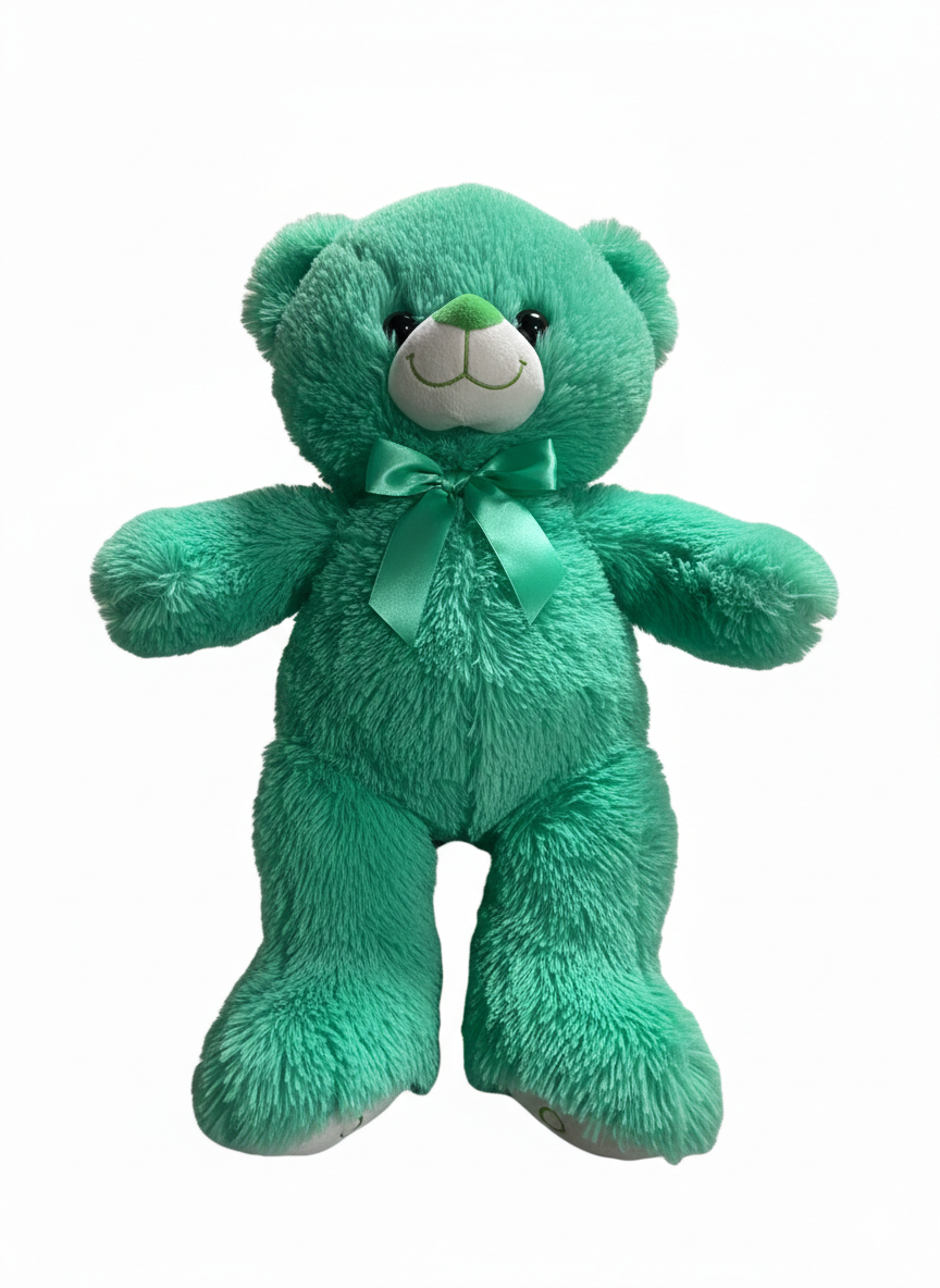 Breadcrumbut, Sunman, Renkli Peluş Ayı 50 cm Yeşil