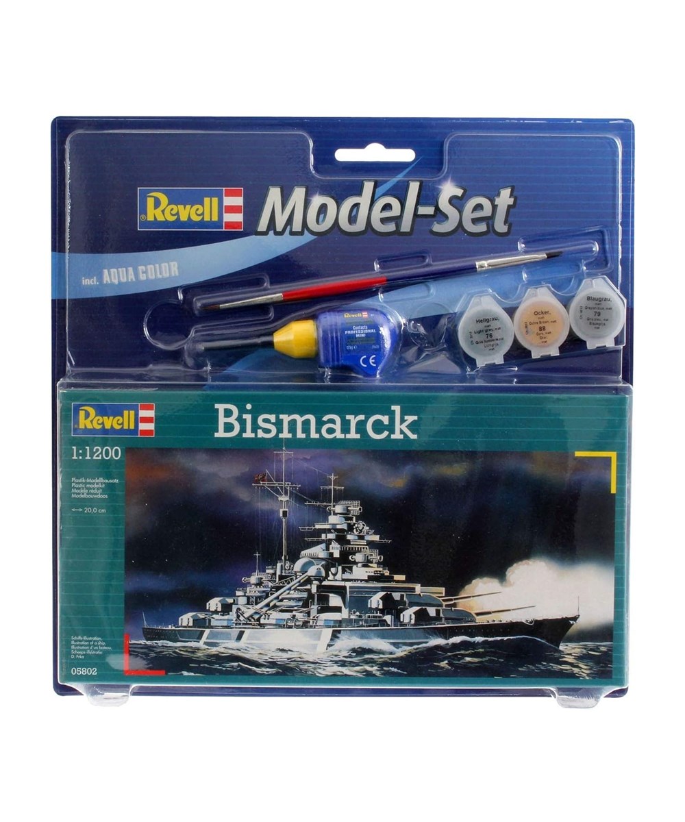Breadcrumbut, REVELL, Revell 1:1200 Bismarck Kit Set 65802