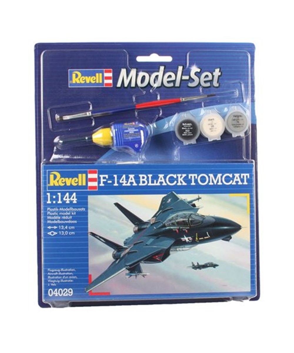Breadcrumbut, REVELL, Revell 1:144 Uçak Model Set Model Set F-14A Black Tomcat 'Black Bunny' 64029