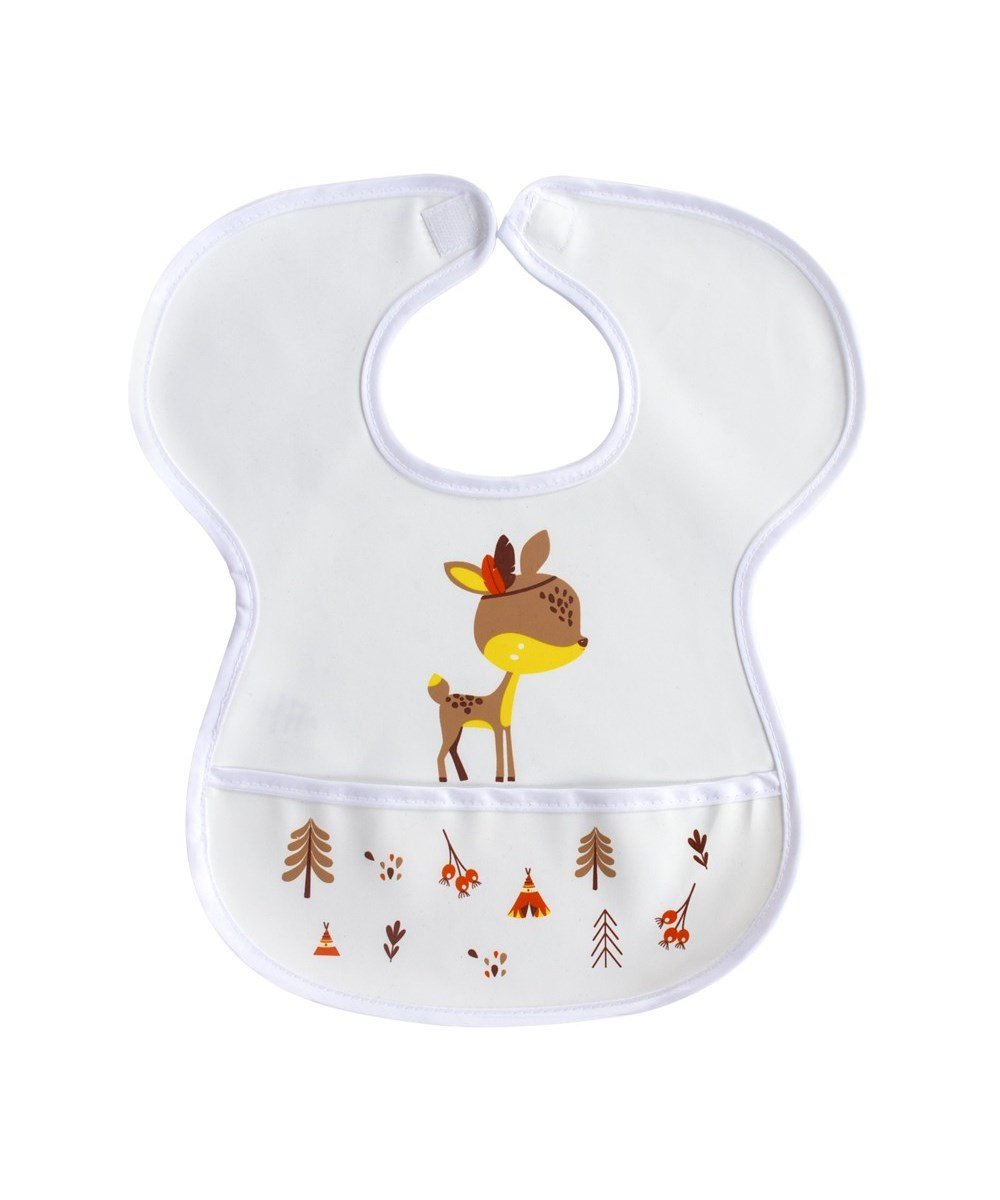 Breadcrumbut, SEVİ BEBE, Sevi Bebe Cırtlı Muşamba Önlük 00223 Beyaz