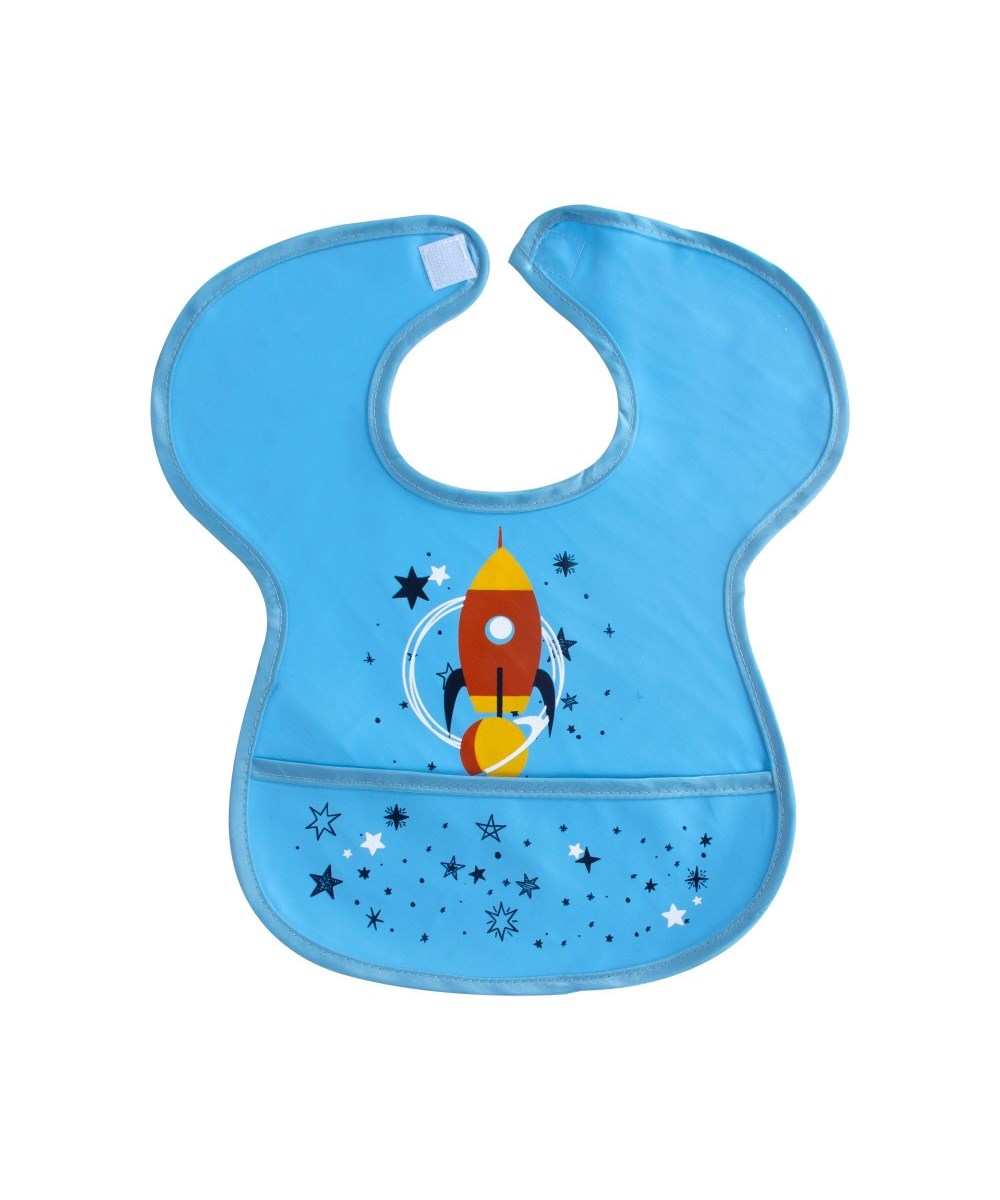 Breadcrumbut, SEVİ BEBE, Sevi Bebe Cırtlı Muşamba Önlük 00223 Mavi