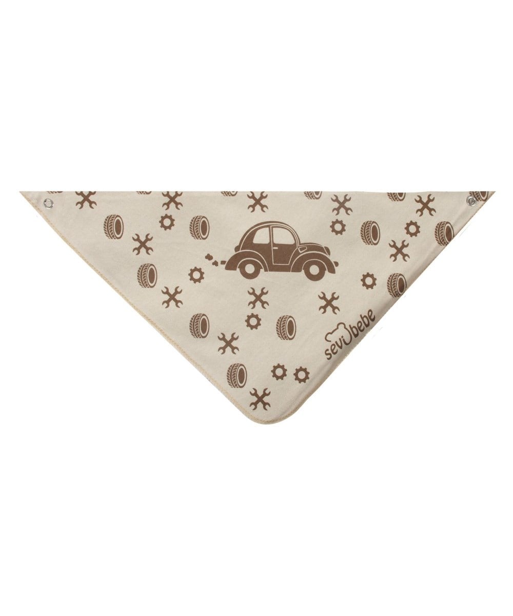 Breadcrumbut, SEVİ BEBE, Sevi Bebe Fular Önlük 00134 Araba Desenli