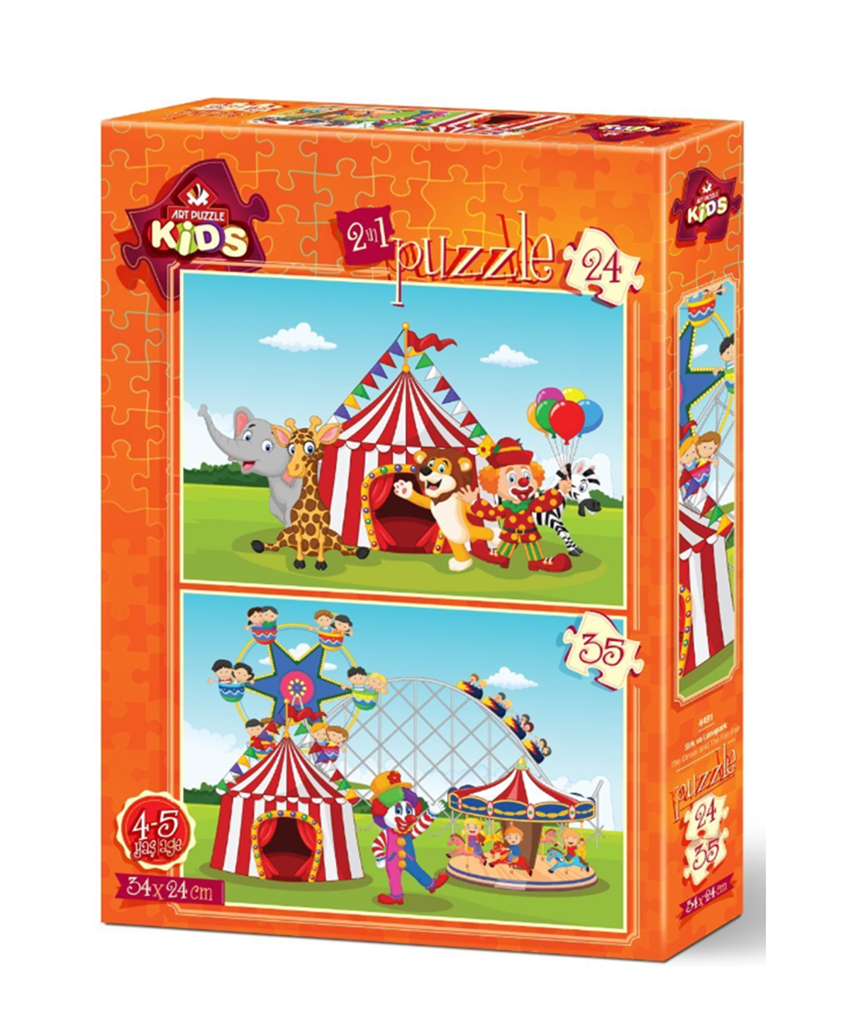 Breadcrumbut, ART PUZZLE, SİRK VE LUNAPARK - 24+35 PARÇA