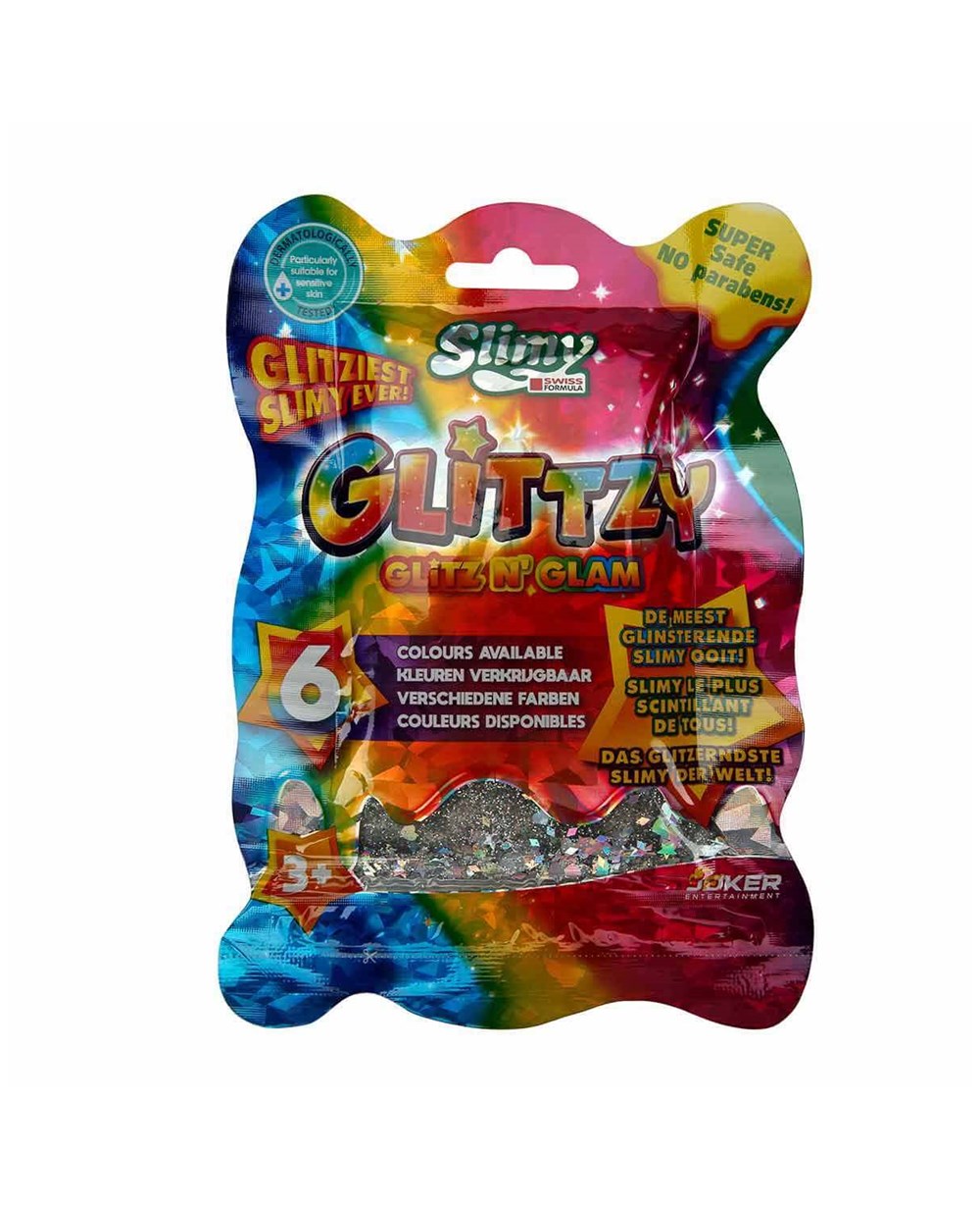 Breadcrumbut, Slimy, Slimy Glitzy Slime 90 gr. - Gümüş Rengi 40254