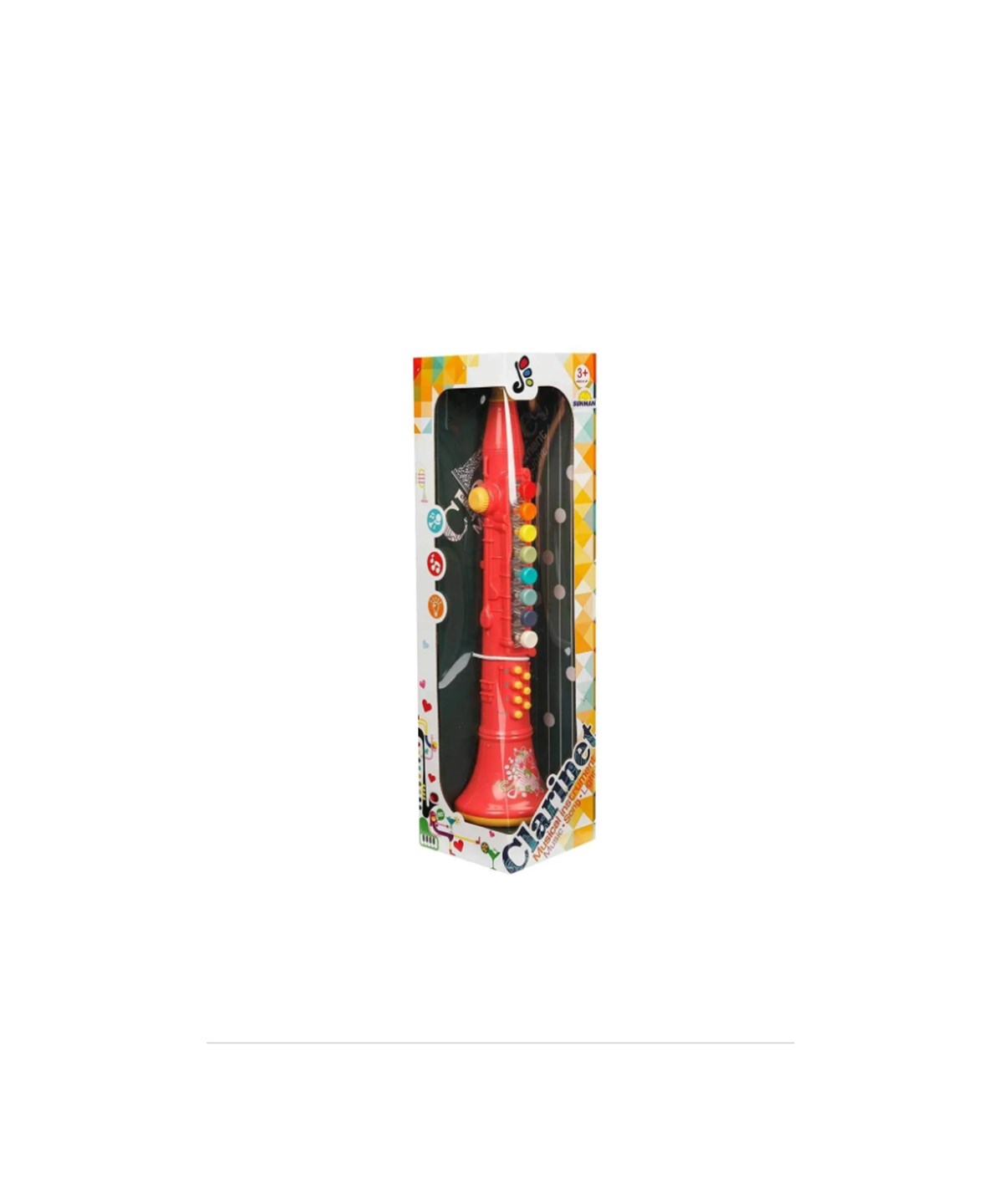 Breadcrumbut, Sunman, Sunman Sesli ve Işıklı Clarinet Klarnet 31612 Kırmızı