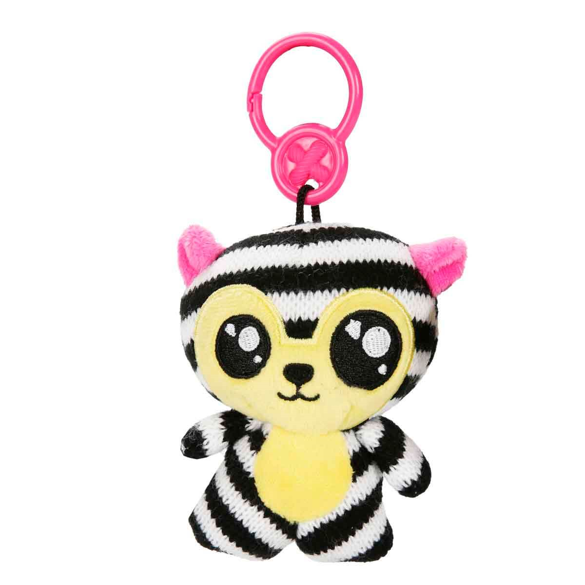 Breadcrumbut, Sunman, Threadz Charmz Pelüş Anahtarlık 00937 Siyah Beyaz Çizgili