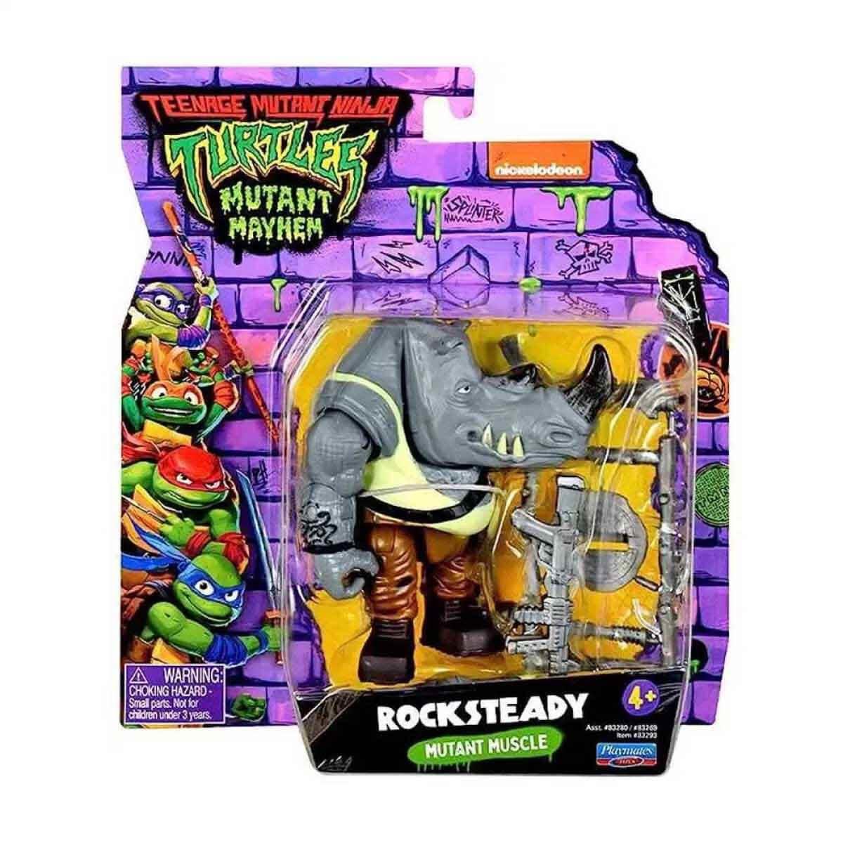 Breadcrumbut, Ninja Turtles, TMNT Ninja Turtles Aksiyon Figürleri TU805100 Rocksteady