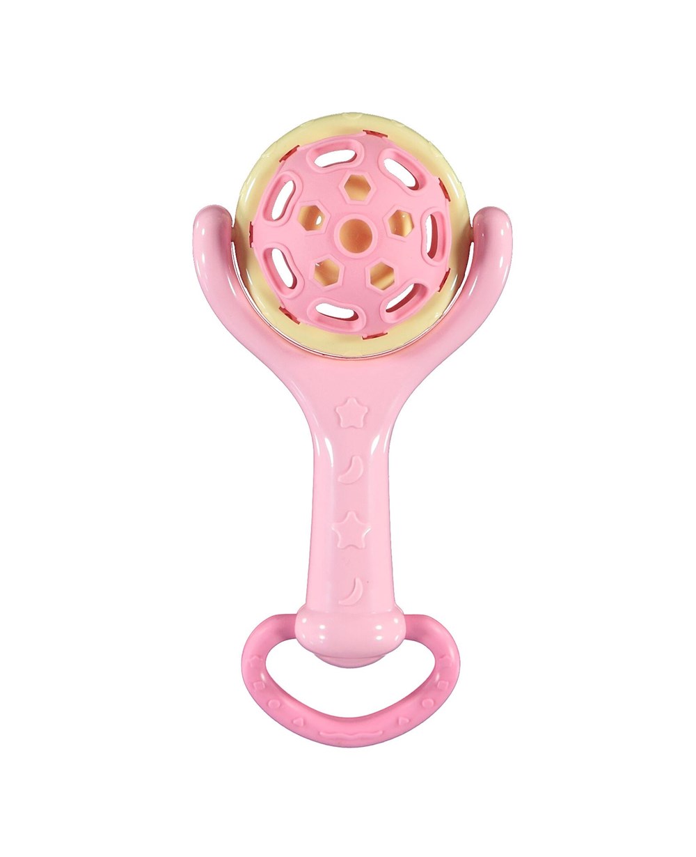 Breadcrumbut, Furkan Toys, Twister Marakas Çıngırak ve Diş Kaşıyıcı FR59038 Pembe