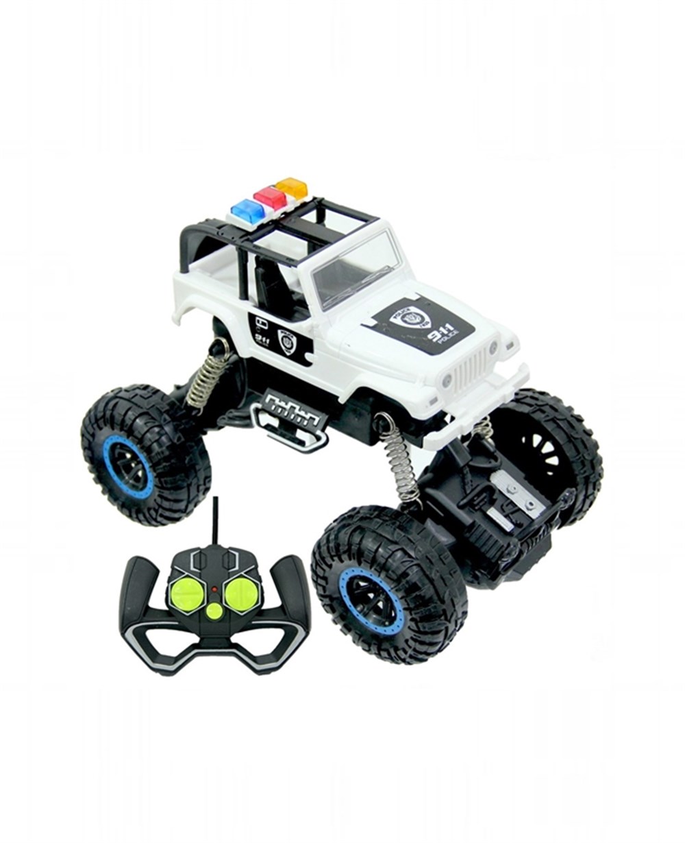 Breadcrumbut, CANEM OYUNCAK, Uzaktan Kumandalı Crazy Speed Truck 1:18 71690 Beyaz Polis