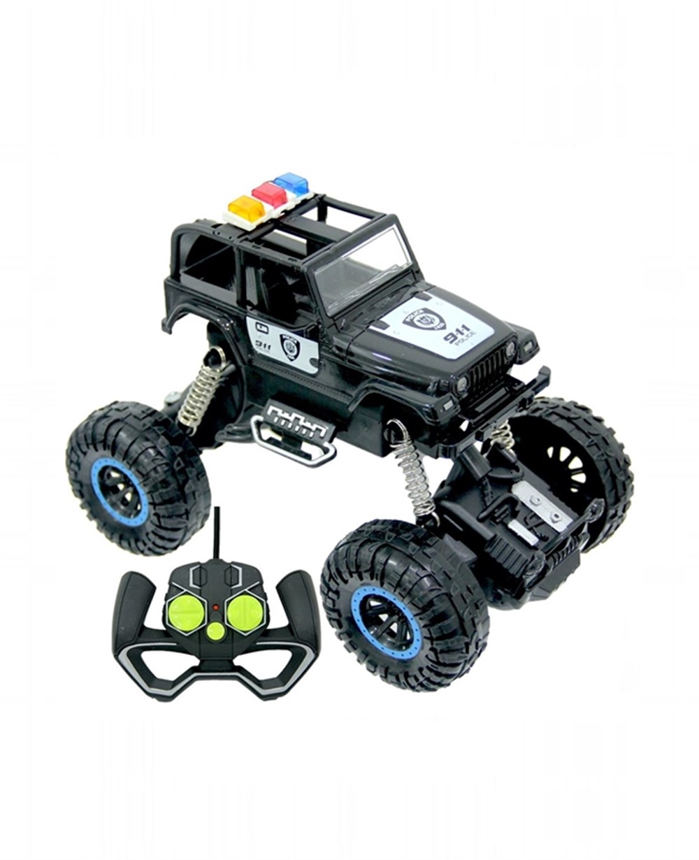Breadcrumbut, CANEM OYUNCAK, Uzaktan Kumandalı Crazy Speed Truck 1:18 71690 Siyah Polis