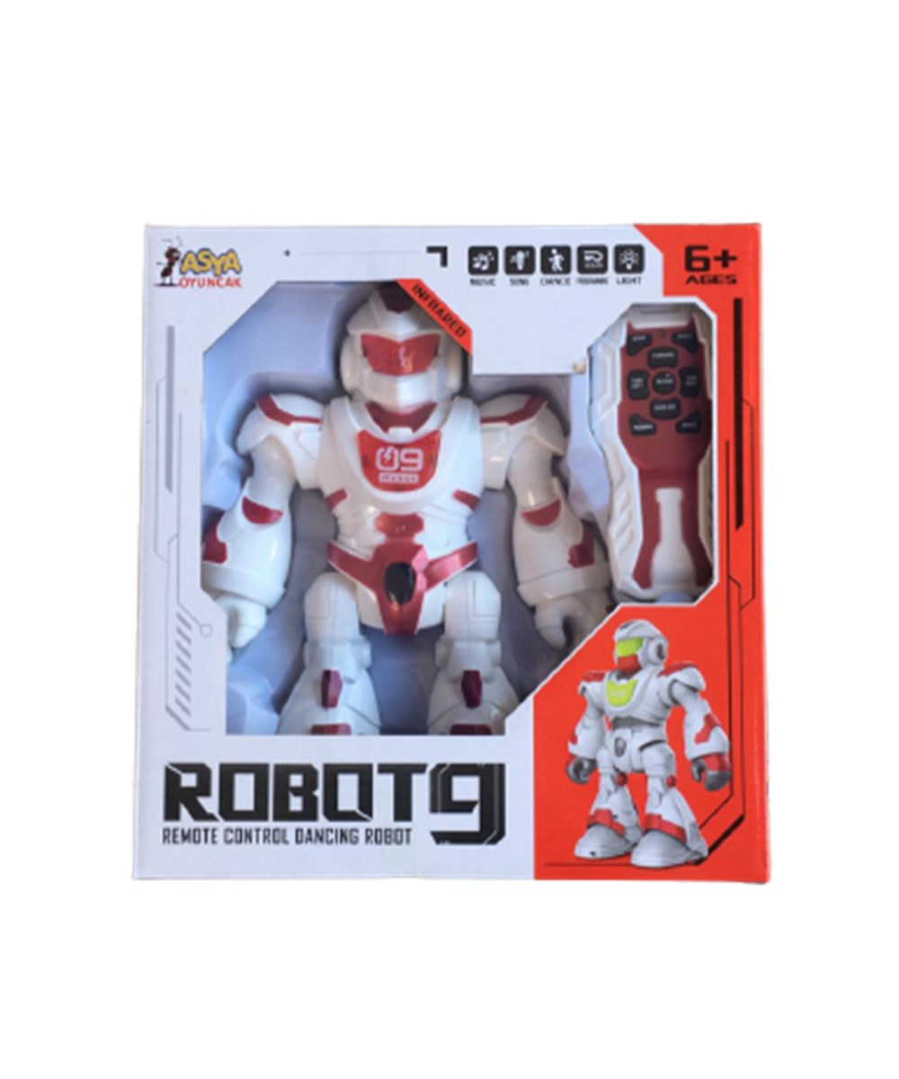Breadcrumbut, Merkez Oyuncak, Uzaktan Kumandalı Sesli ve Işıklı Robot Kırımız 13287