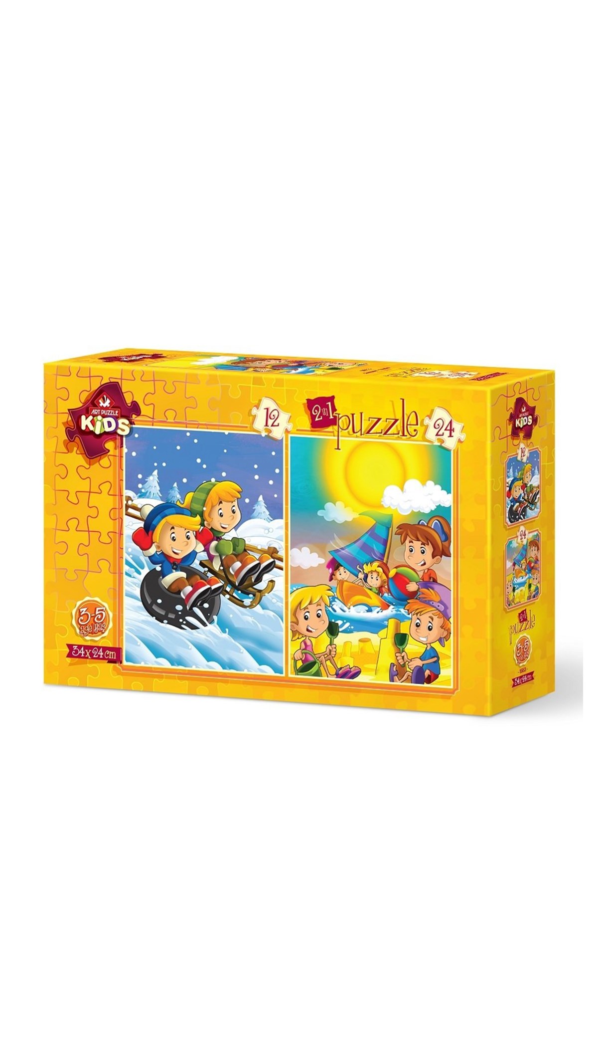 Breadcrumbut, ART PUZZLE, YAZ - KIŞ - 12+24 PARÇA 5553