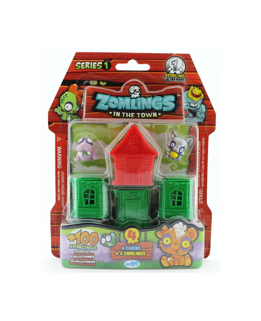 Breadcrumbut, Zomlings, Zomlings-Figür 4Lü Paket Seri1 03138 Kırmızı Klübe