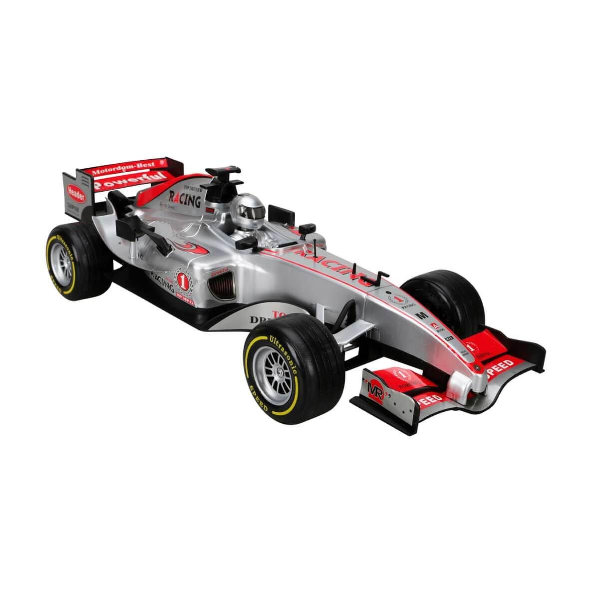 Çek-Bırak ve Sürmeli Arabalar, Sunman, 1:9 Sesli ve Işıklı Formula Friction Araba 42 cm 00910 Gri