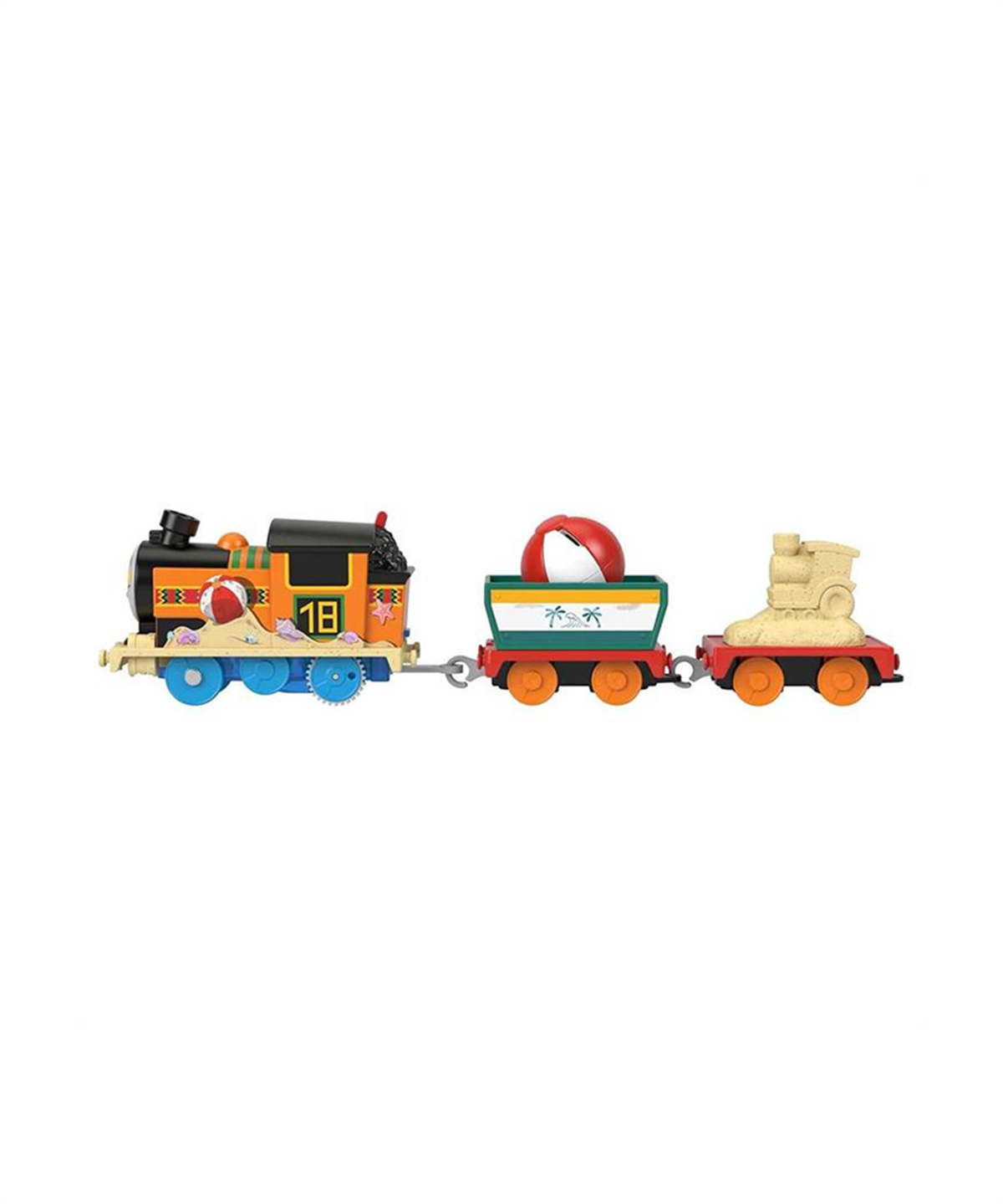Çek-Bırak ve Sürmeli Arabalar, Thomas ve Arkadaşları, Fisher Price Thomas ve Arkadaşları Büyük Tekli Tren HFX97 HMK05 Beachy Nia