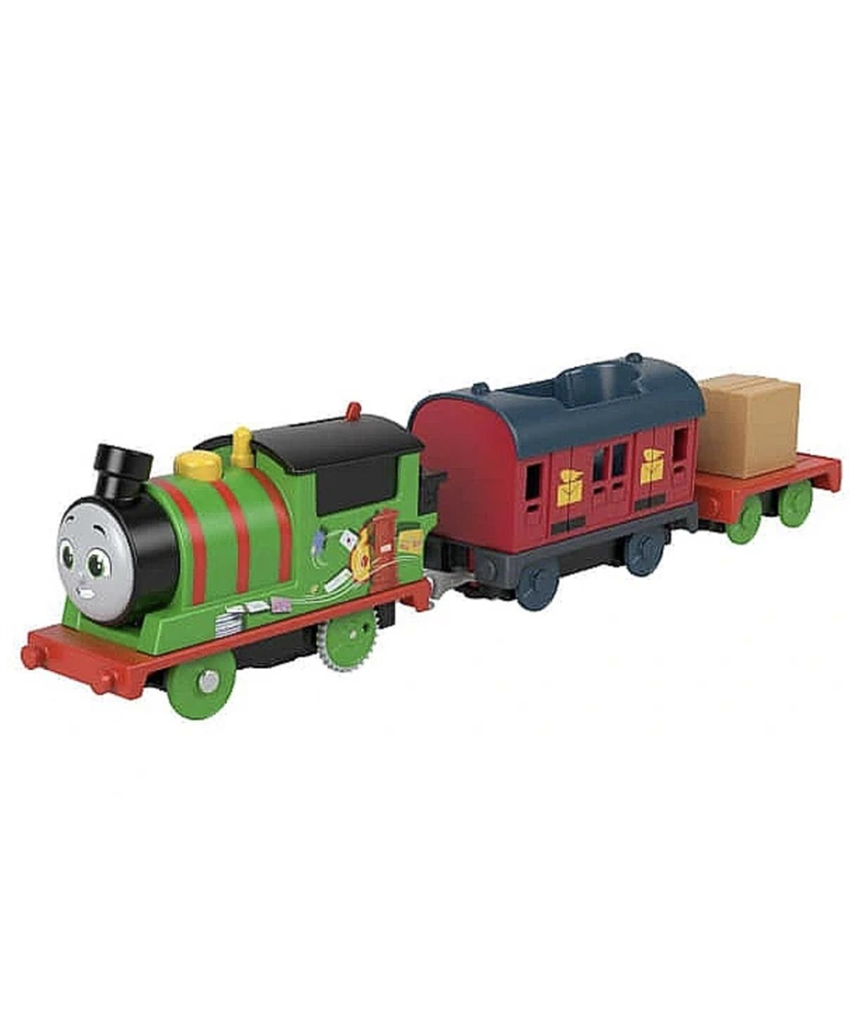 Çek-Bırak ve Sürmeli Arabalar, Thomas ve Arkadaşları, Fisher Price Thomas ve Arkadaşları Büyük Tekli Tren HFX97 HMK04 Percys Mail Delivery