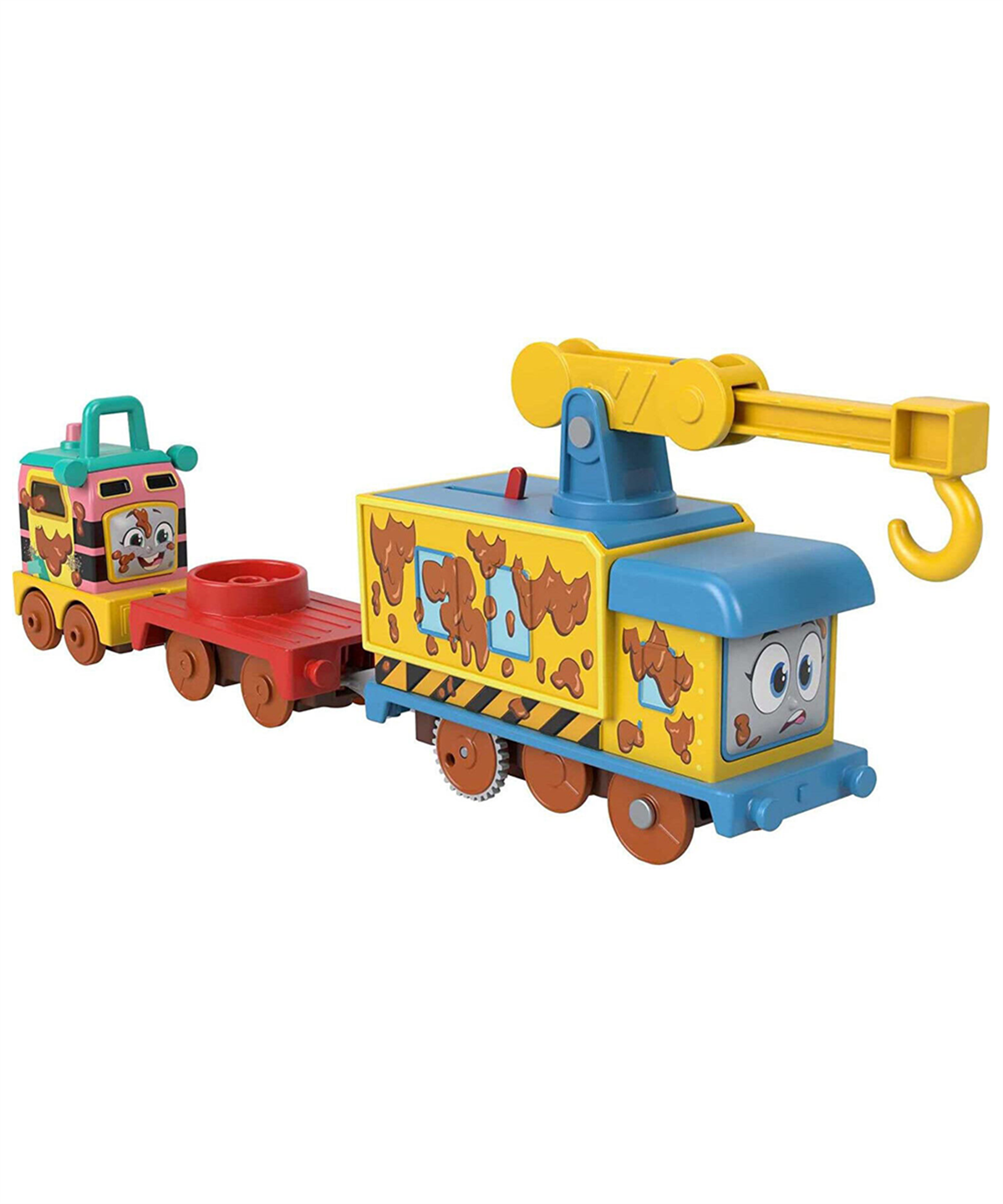 Çek-Bırak ve Sürmeli Arabalar, Thomas ve Arkadaşları, Fisher Price Thomas ve Arkadaşları Büyük Tekli Tren HFX97 HHN43 Muddy Fix Em Up