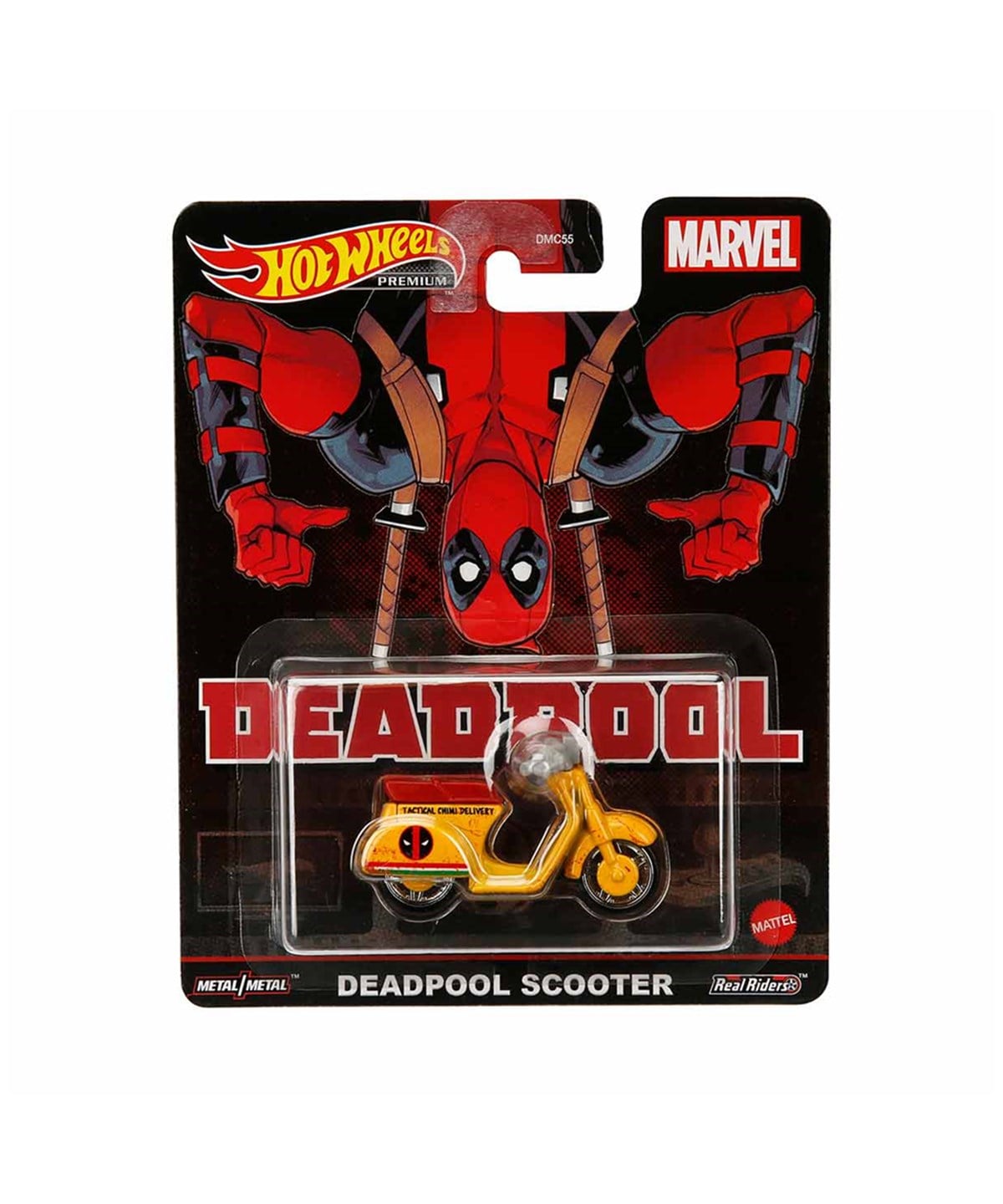 Çek-Bırak ve Sürmeli Arabalar, Hot Wheels, Hot Wheels Retro Eğlence Serisi Araçlar DMC55 HCP20 Deadpool Scooter