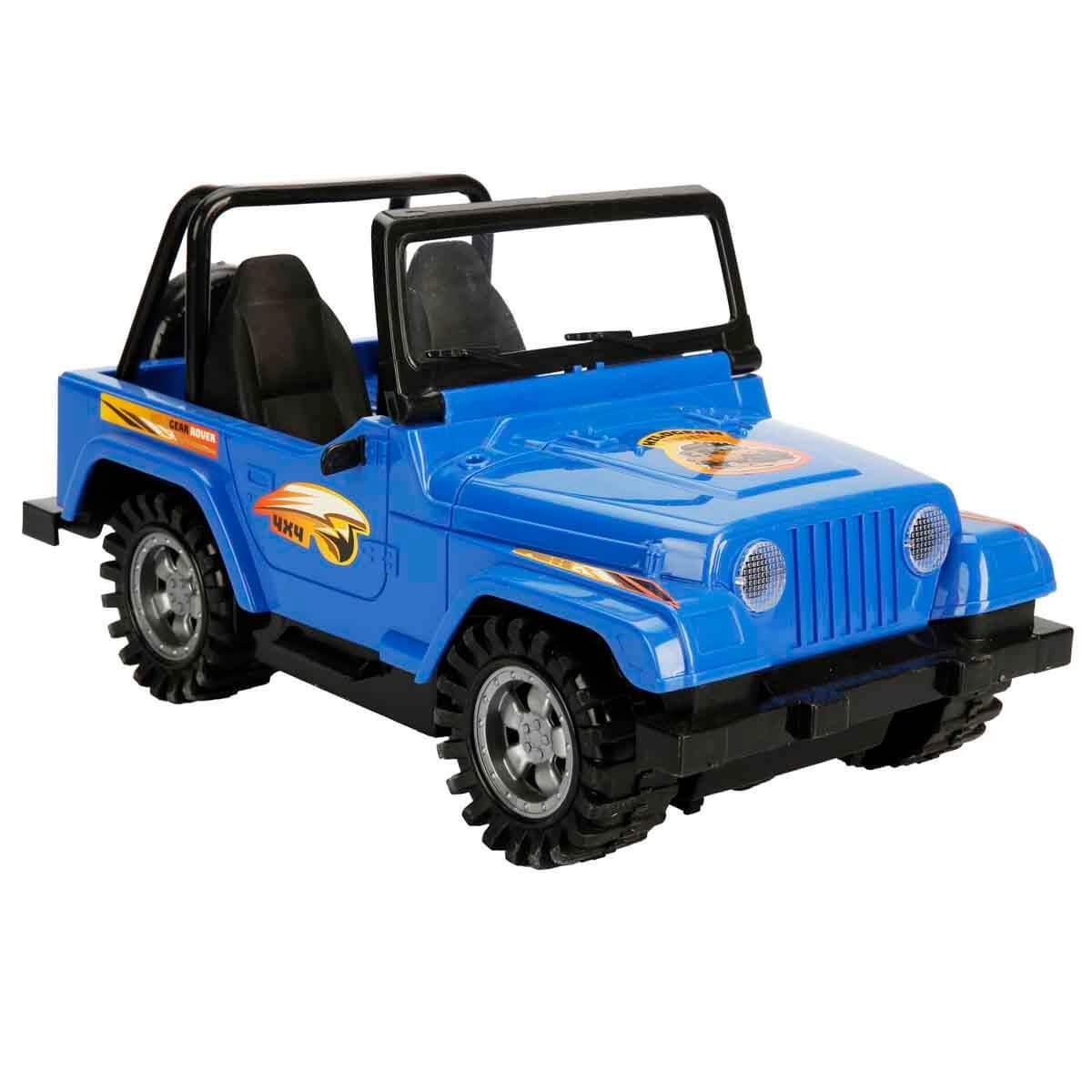 Çek-Bırak ve Sürmeli Arabalar, Sunman, Maxx Wheels 4x4 Wildgear Rover Jeep 53652 Mavi