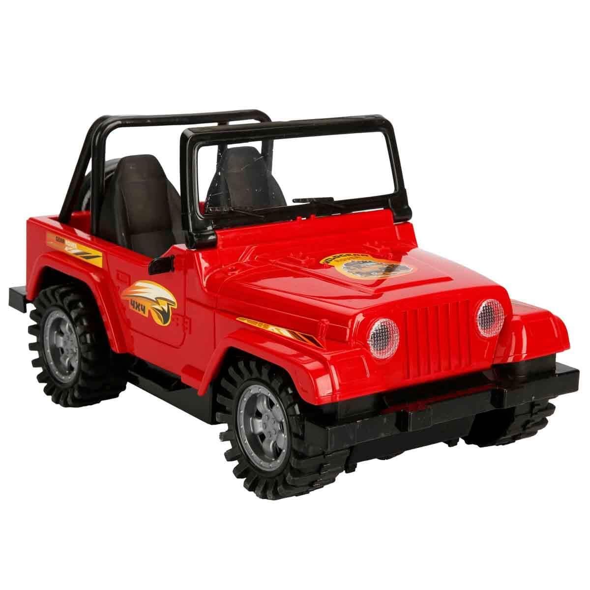 Çek-Bırak ve Sürmeli Arabalar, Sunman, Maxx Wheels 4x4 Wildgear Rover Jeep 53652 Kırmızı