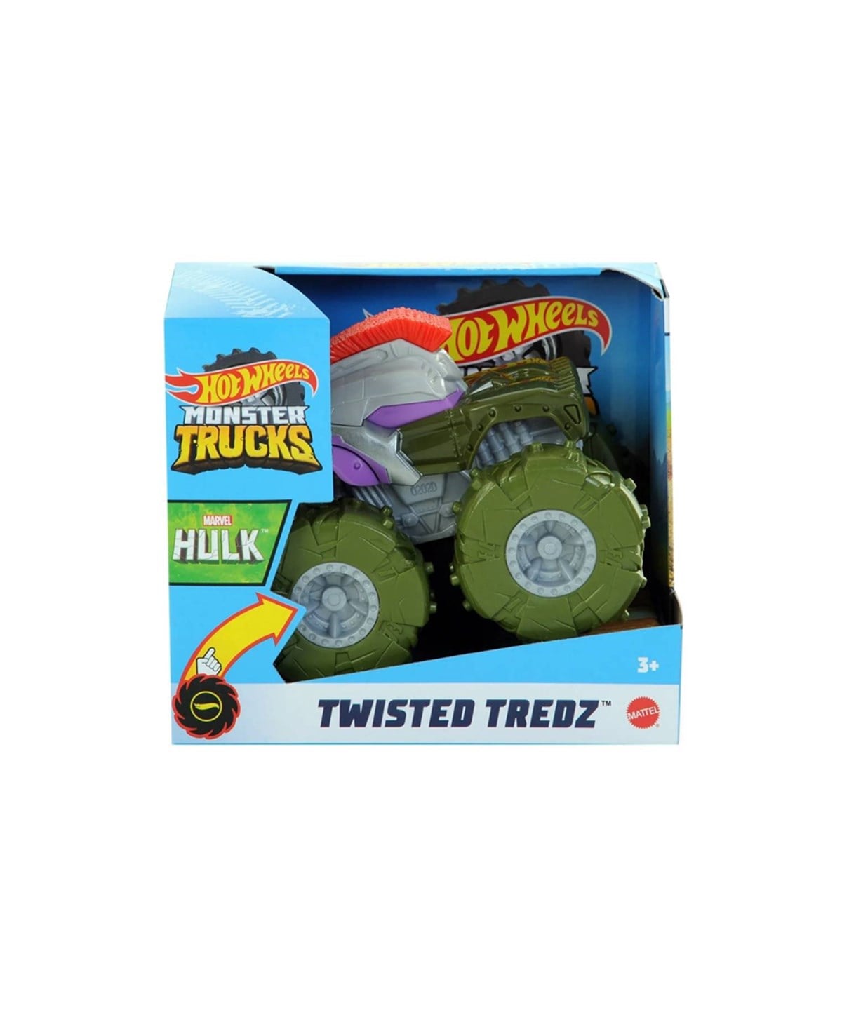 Çek-Bırak ve Sürmeli Arabalar, Hot Wheels, Monster Trucks 1:43 Çek Bırak Arabalar GVK37 GVK42 Marvel Hulk