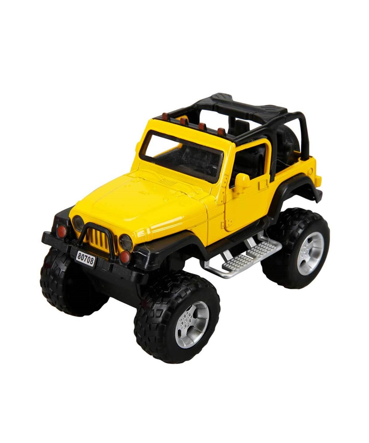 Çek-Bırak ve Sürmeli Arabalar, Sunman, Sesli ve Işıklı Safari Jeep 13 cm. 08737 Üstü Açık Sarı