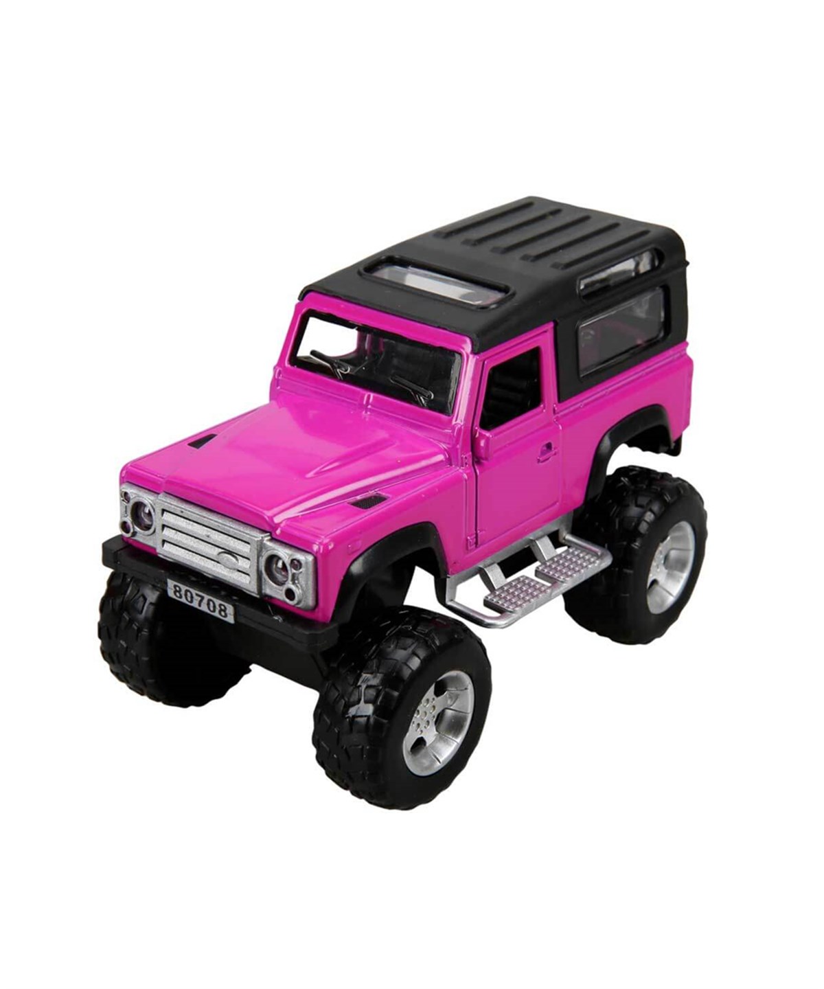 Çek-Bırak ve Sürmeli Arabalar, Sunman, Sesli ve Işıklı Safari Jeep 13 cm. 08737 Üstü Kapalı Pembe