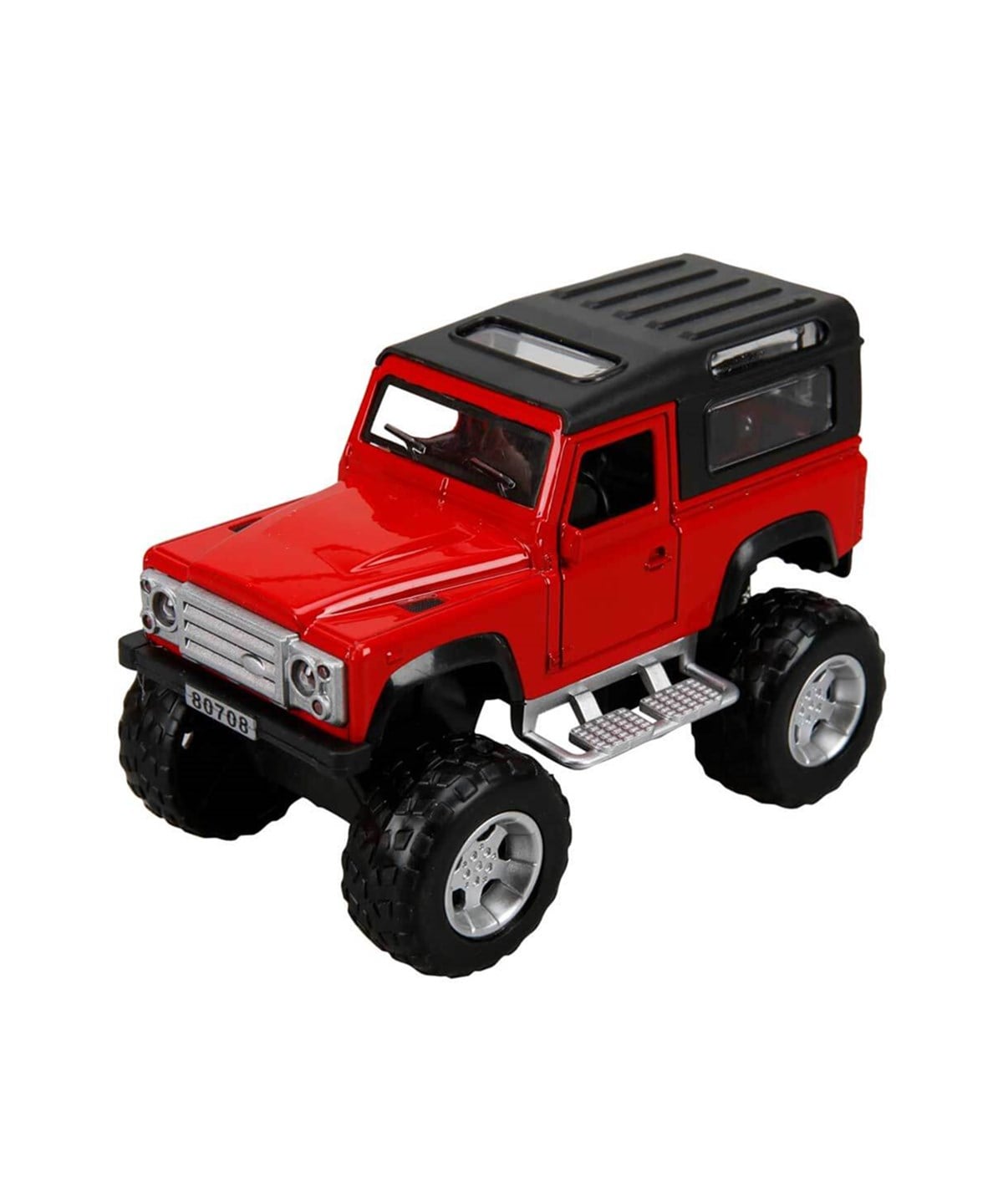 Çek-Bırak ve Sürmeli Arabalar, Sunman, Sesli ve Işıklı Safari Jeep 13 cm. 08737 Üstü Kapalı Kırmızı