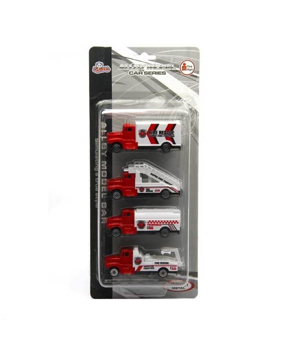 Çek-Bırak ve Sürmeli Arabalar, Vardem, Vardem Kartela 4'lü Araç Seti 56188 İtfaiye Ekibi Araçları